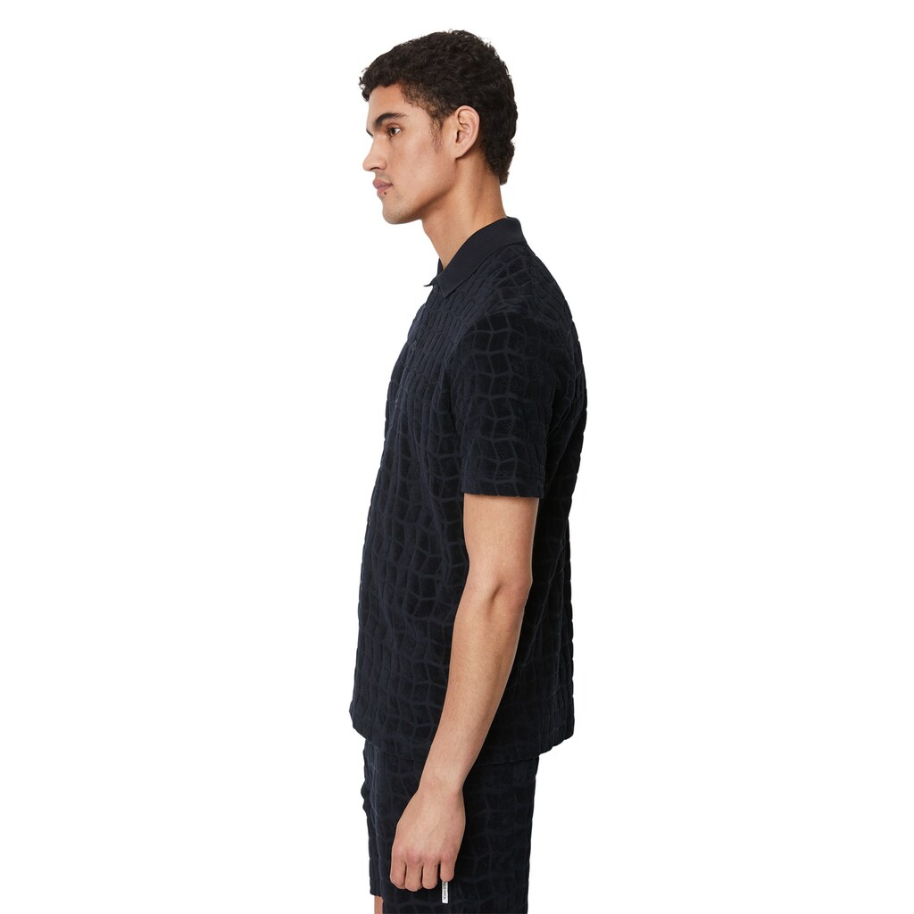 Marc O'Polo Poloshirt »mit eingewebtem Jacquard-Muster«