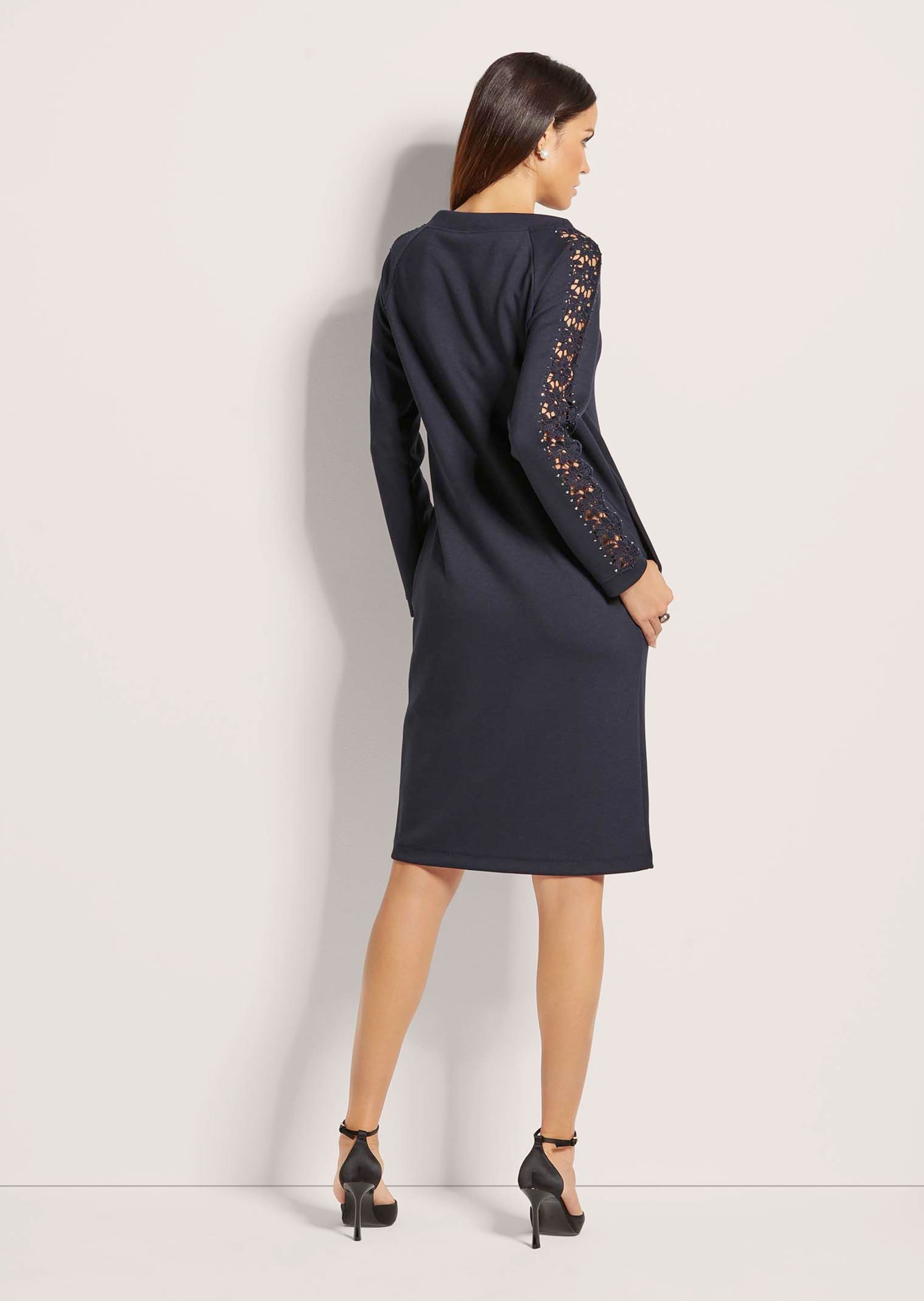 MADELEINE Sommerkleid »Kleid Jerseykleid mit Strass und Spitze«