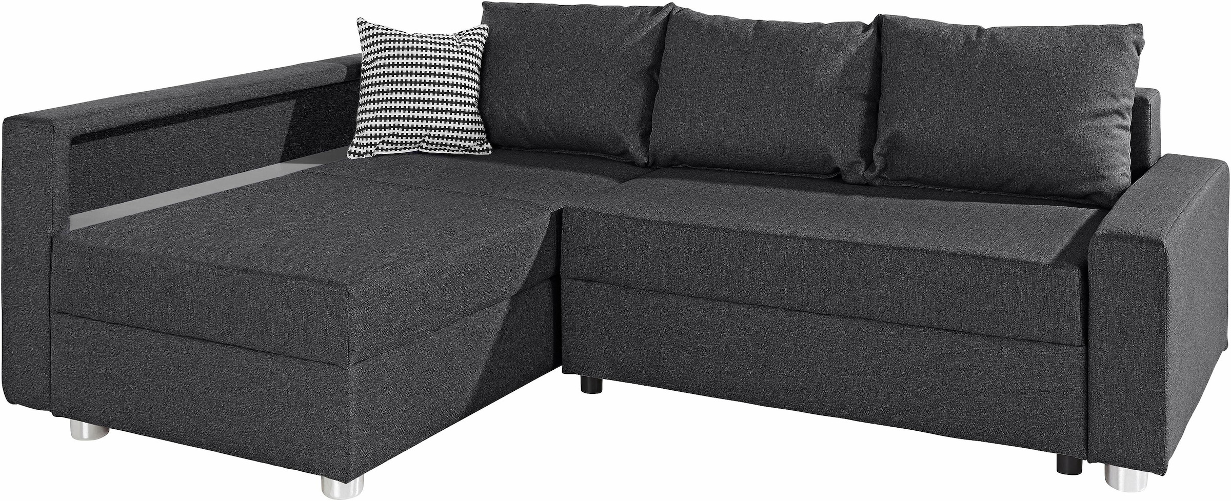 COLLECTION AB Ecksofa »Relax L-Form«, inklusive Bettfunktion, Federkern, wahlweise mit RGB-LED-Beleuchtung