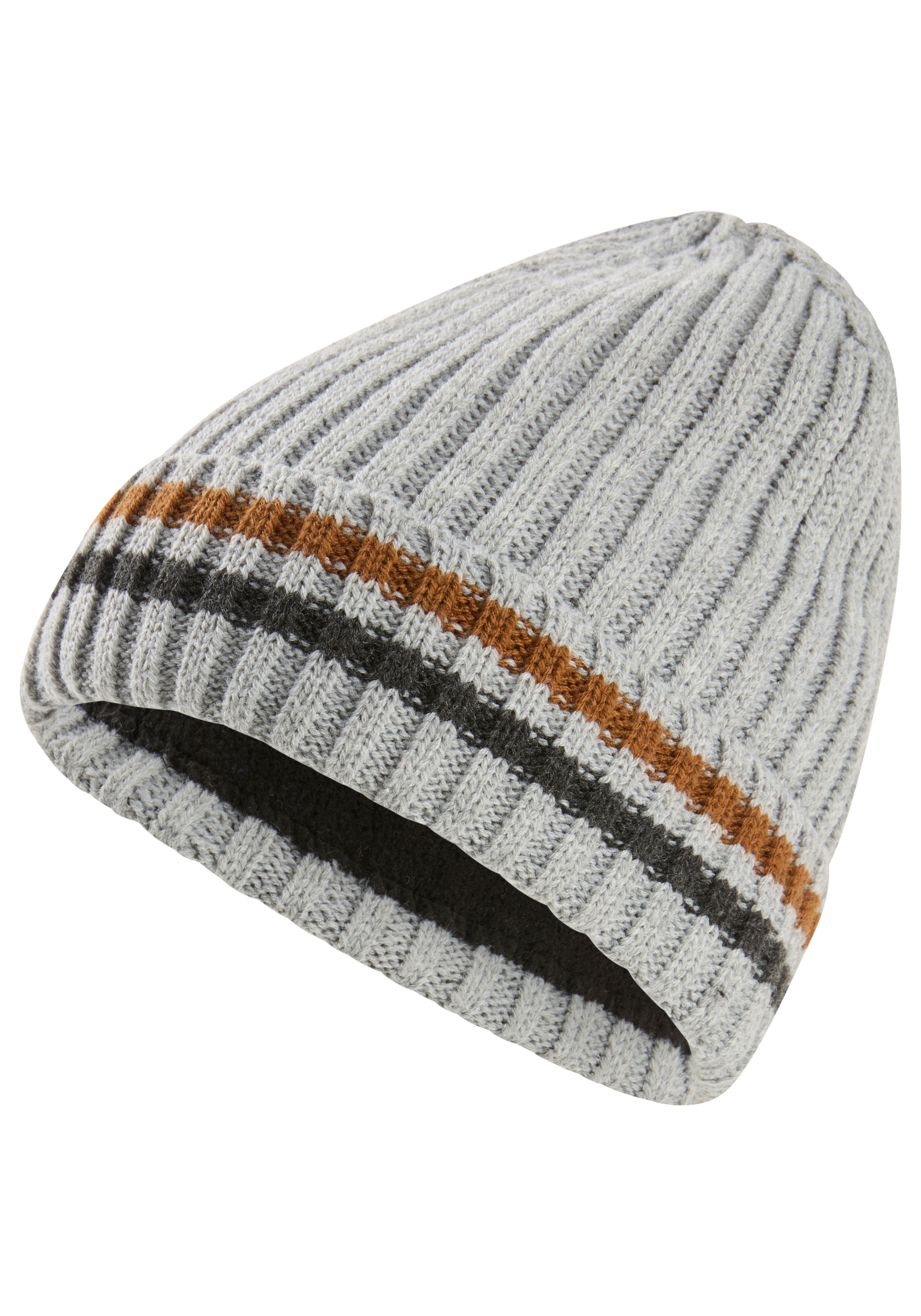 Thumbnail - Mans World Strickmütze mit wärmenden Fleecefutter - NEW