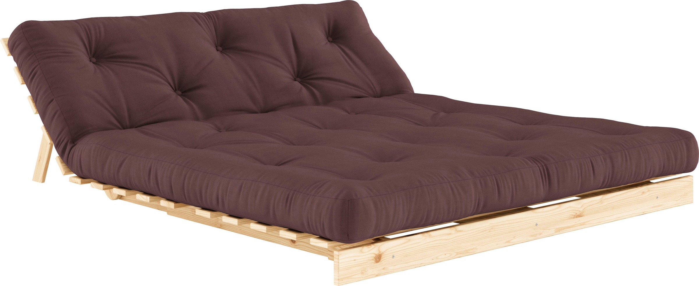 Karup Design Daybett »Daybett Roots Schlafsofa – Gästebett & Sofa aus FSC®-Kiefer«, Inkl. Futonmatratze, in mehreren Größen & Farben erhältlich