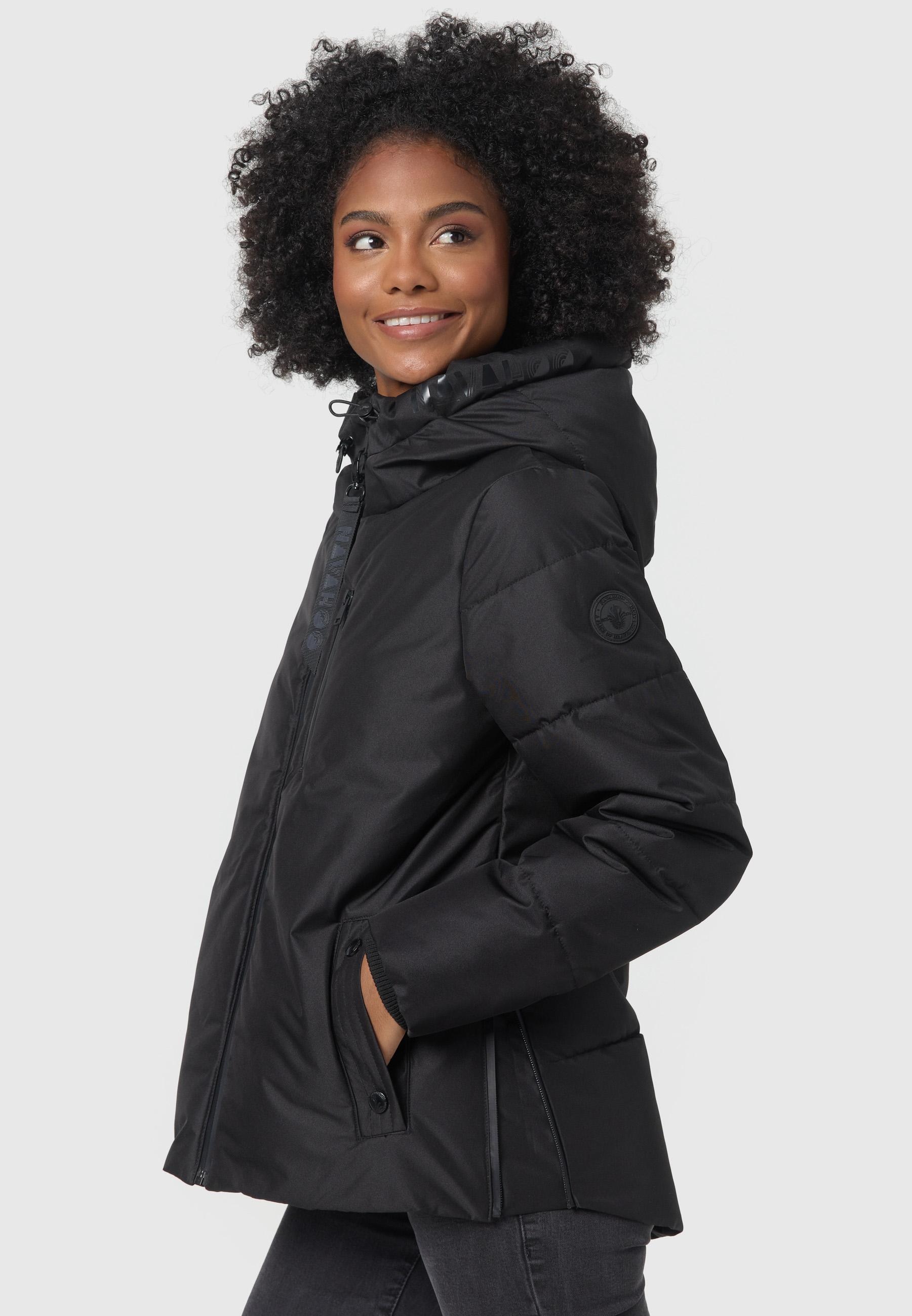 Navahoo Steppjacke »Krümelein« mit Kapuze stylische Damen Winterjacke mit dezenter Steppung