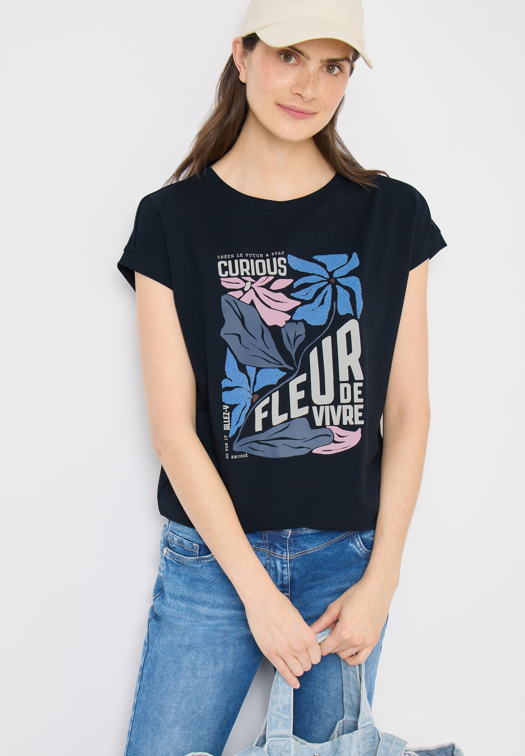 Cecil T-Shirt Sommershirt mit Frontprint günstig online kaufen