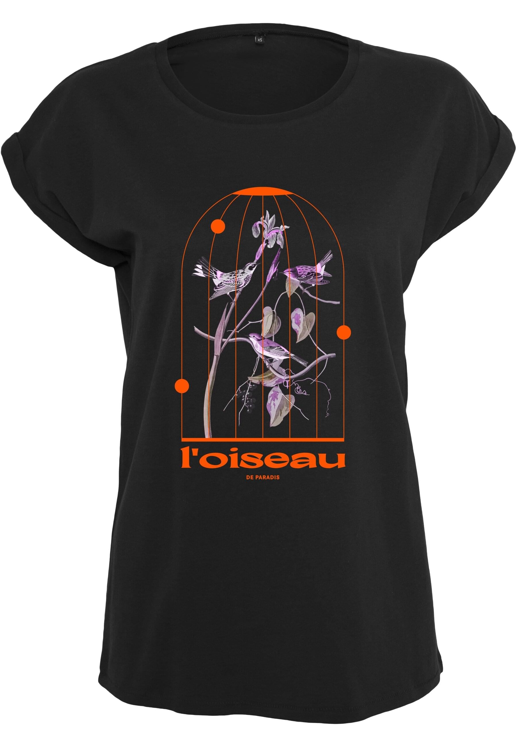 MisterTee Kurzarmshirt "MisterTee Damen Ladies L´oiseau De Paradis Tee" 1 S günstig online kaufen