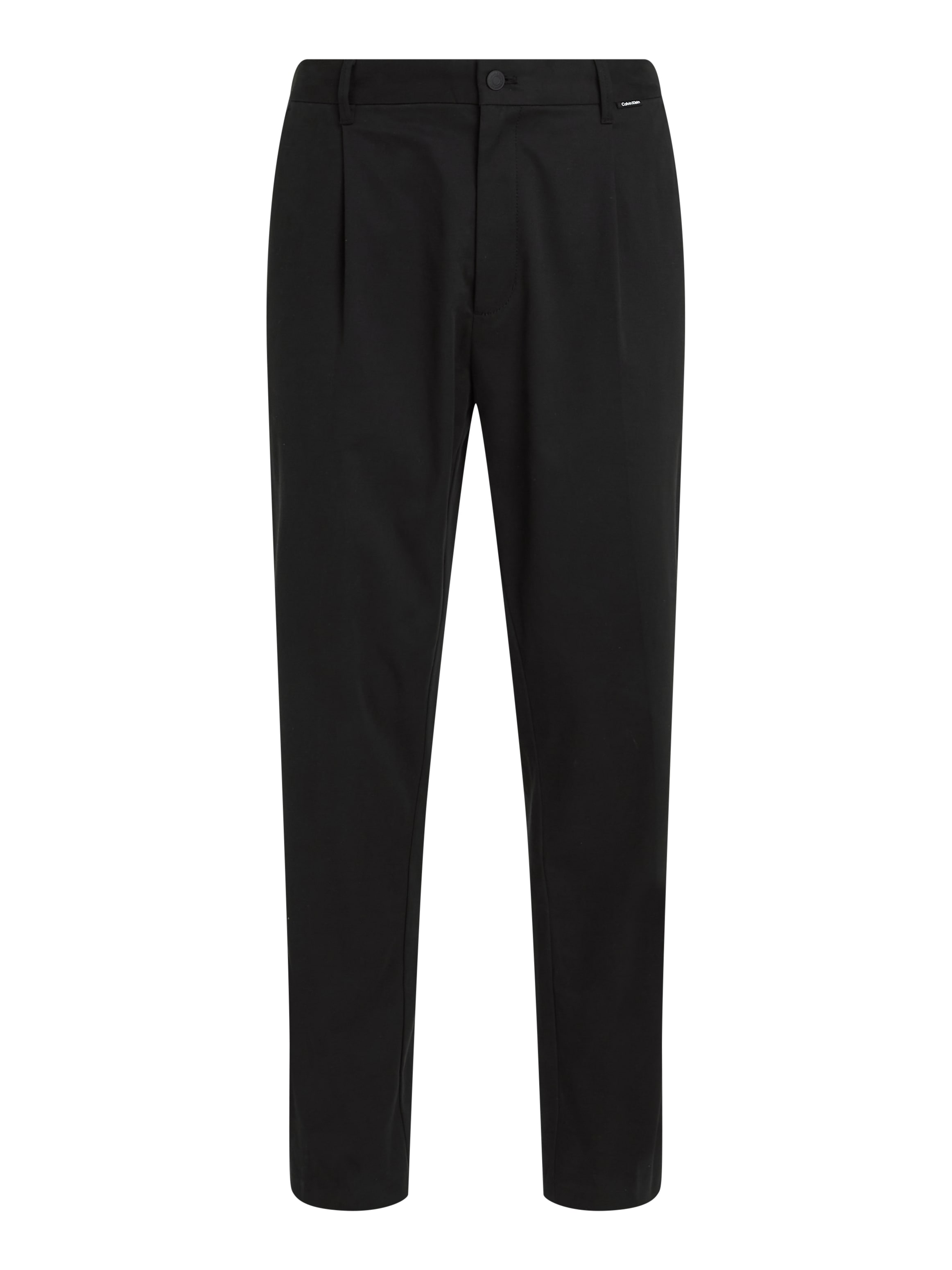 Calvin Klein Bügelfaltenhose »MODERN TWILL TAPERED PLEAT PANTS«, mit Logoprägung
