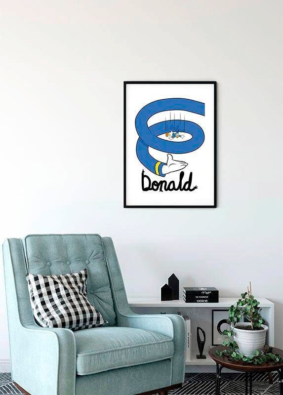 Komar Bild »Donald Duck Spiral« Disney 1 Stk. tlg. Wandbild zur Dekoration im Kinderzimmer - ohne Rahmen