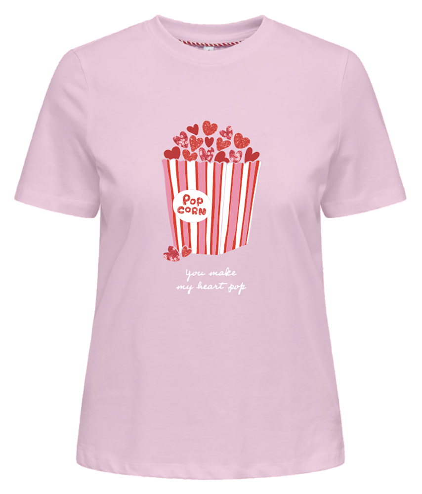 ONLY Kurzarmshirt "ONL30 KITA LIFE S/S HEART BOX TOP JRS" günstig online kaufen
