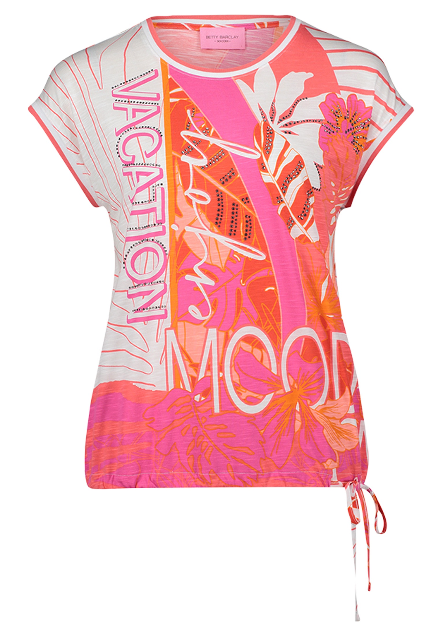 Betty Barclay Kurzarmshirt "Damen Printshirt mit Tunnelzug" 1 Stk. tlg. Gli günstig online kaufen