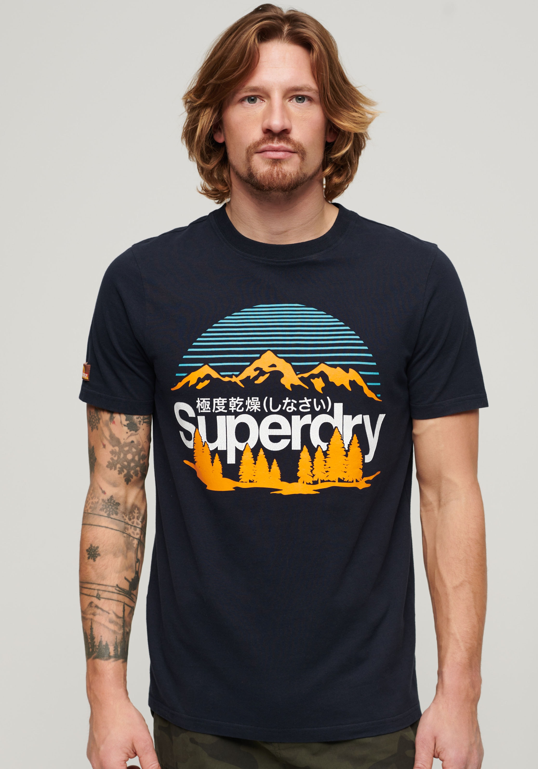 Superdry Kurzarmshirt "SD-GREAT OUTDOORS NR GRAPHIC TEE"