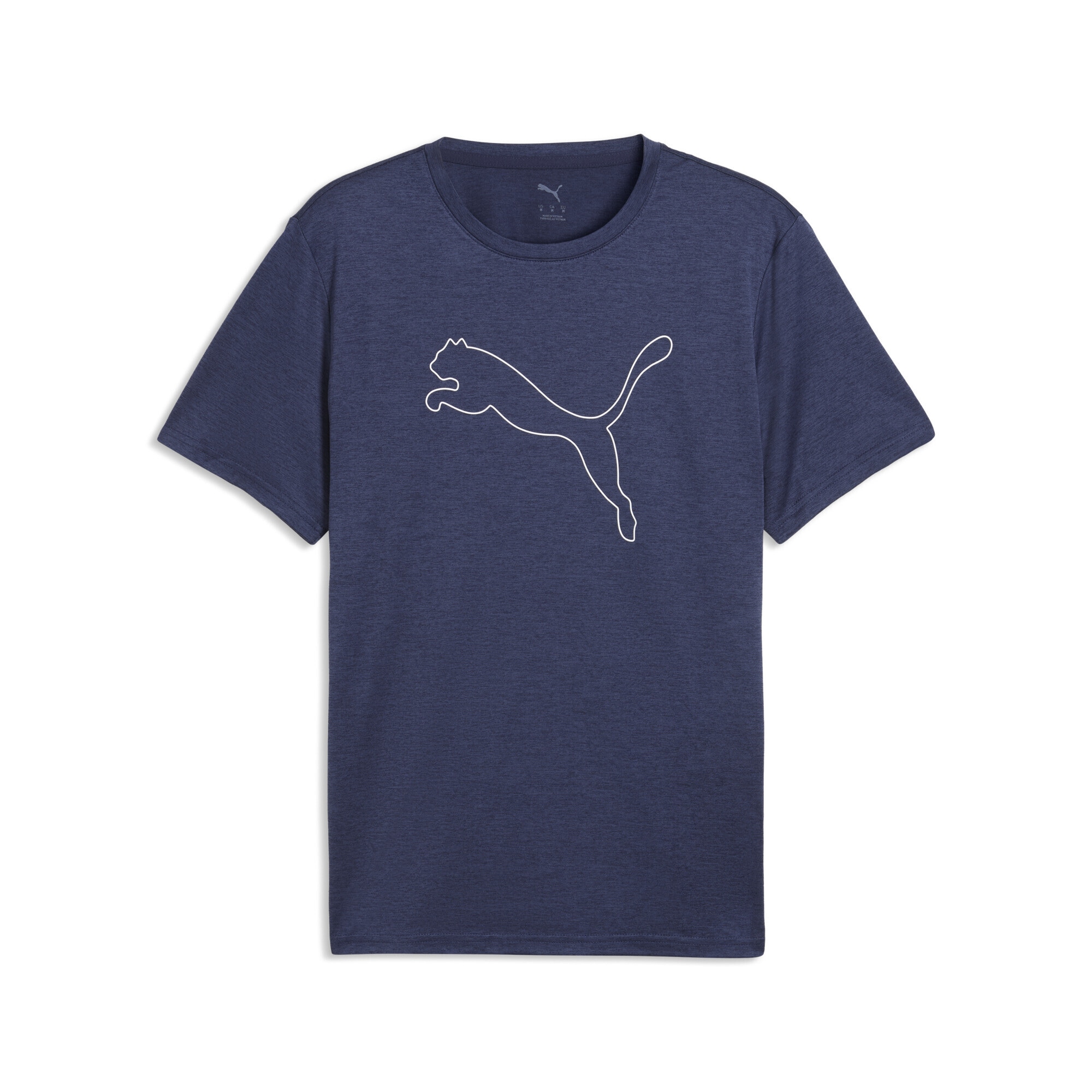 PUMA "TAD ESSENTIALS Meliertes T-Shirt mit Cat Logo Herren" günstig online kaufen