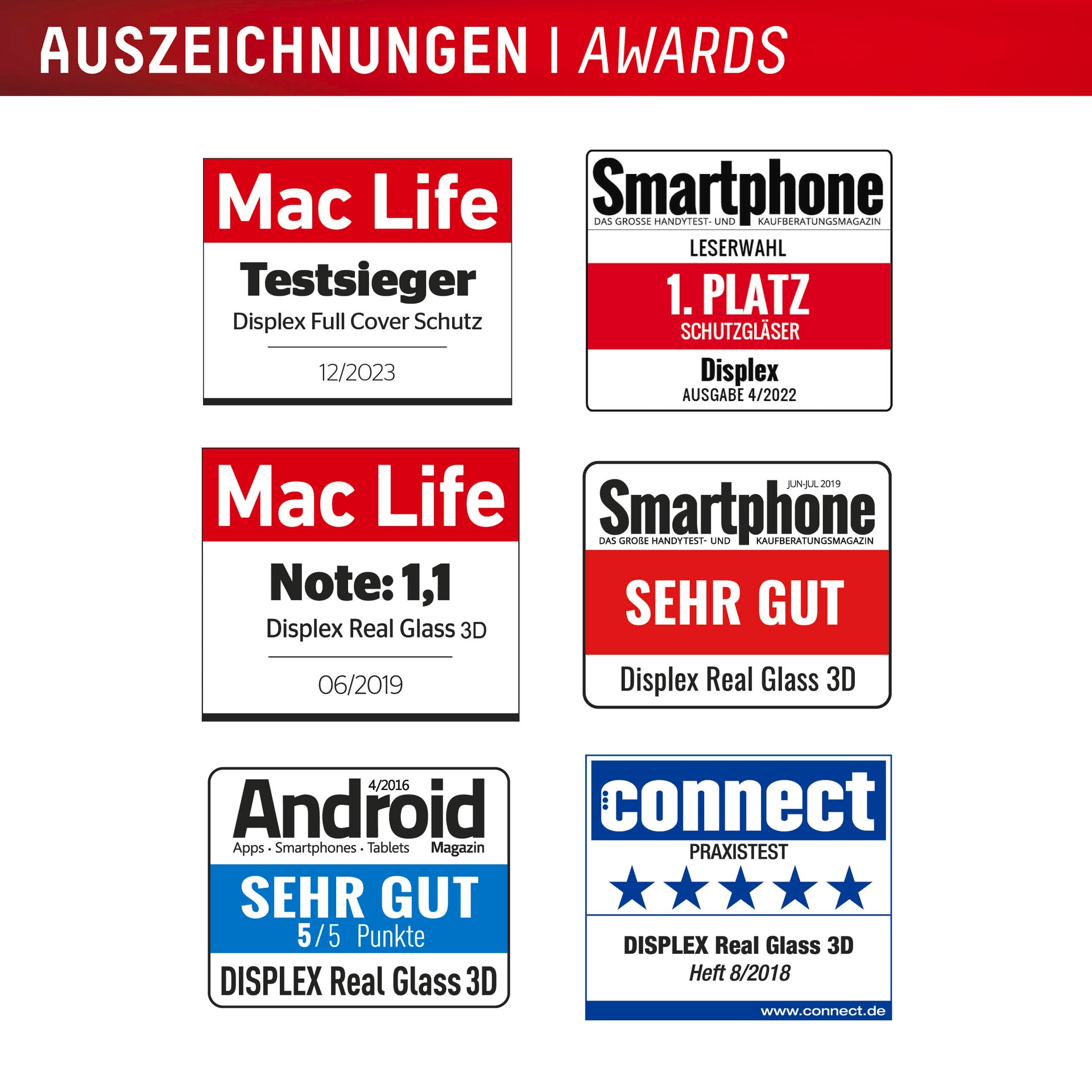 Displex Displayschutzglas »Premium Glass Screen Protector mit EASY-ON MountMaster« für Apple iPhone 17 Pro Max Displayschutzfolie, Schutzfolie, Bildschirmschutz, kratz- & stoßfest