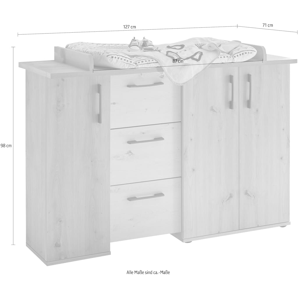 Mäusbacher Wickelkommode »Micha«, bis 50 kg, 127 cm