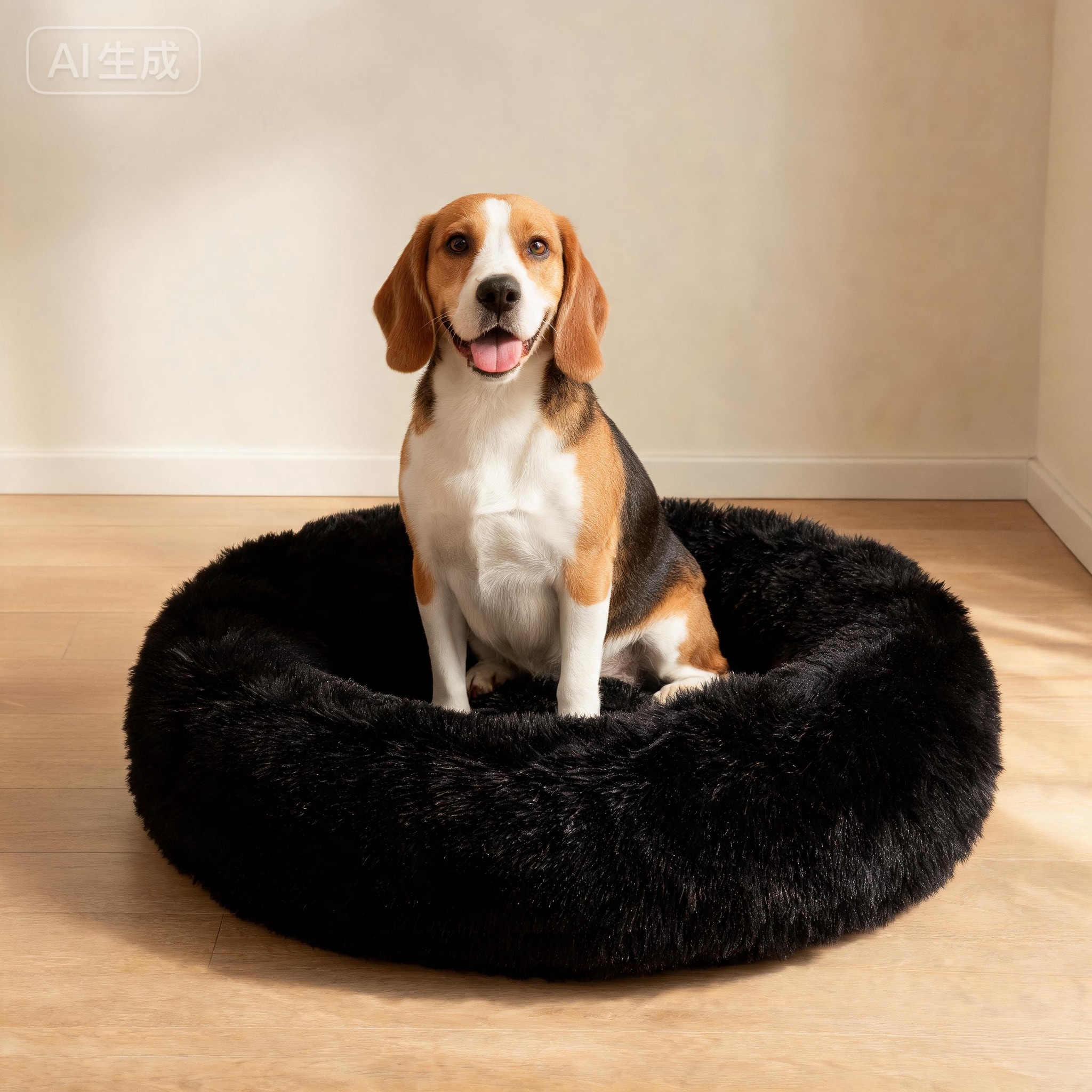 OTTO home Hundebett »Cloudy« Kuscheliges Plüschbett mit weichem Rundrand