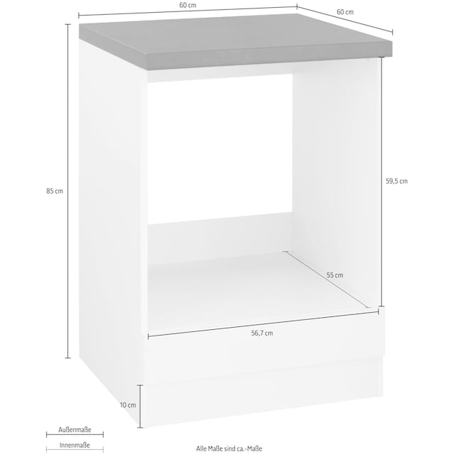wiho Küchen Herdumbauschrank »Unna«, 60 cm breit kaufen | BAUR