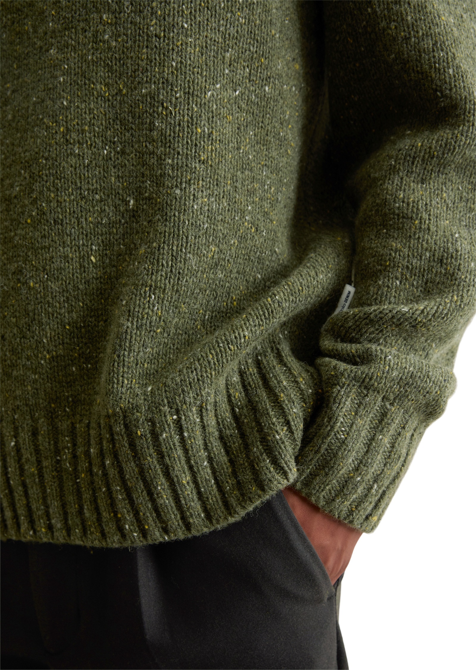 Marc O'Polo DENIM Rundhalspullover »aus weichem Schurwoll-Mix«