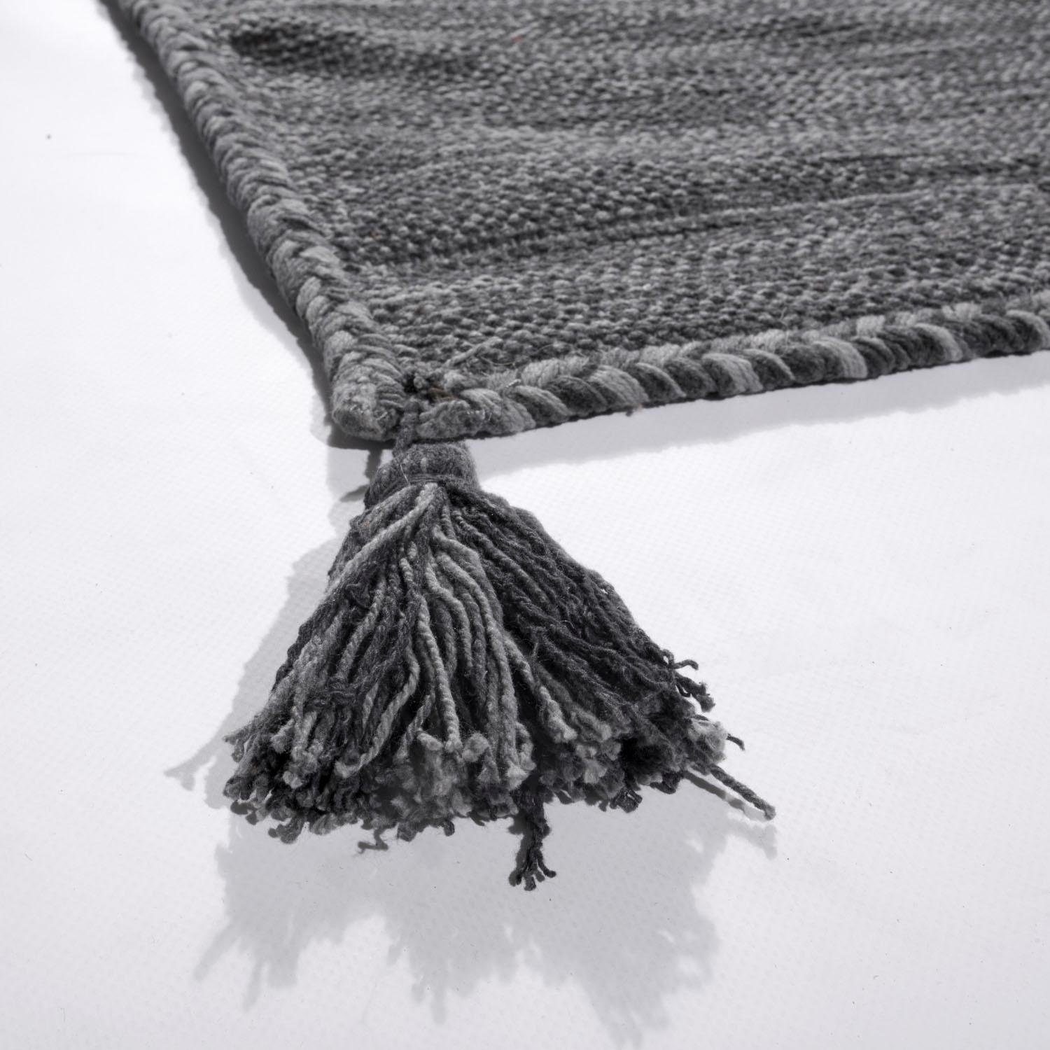 Paco Home Teppich »Kilim 210«, rechteckig, 12 mm Höhe, Handgwebt, Flachgewebe, reine Baumwolle, handgewebt, Uni Farben