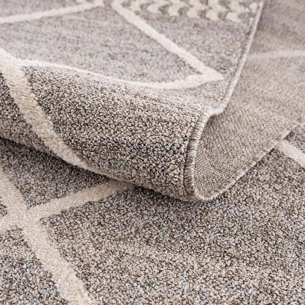 Carpet City Teppich »Art 2645«, rund, 7 mm Höhe, Kurzflor, Rauten-Optik, ideal für Flur & Diele