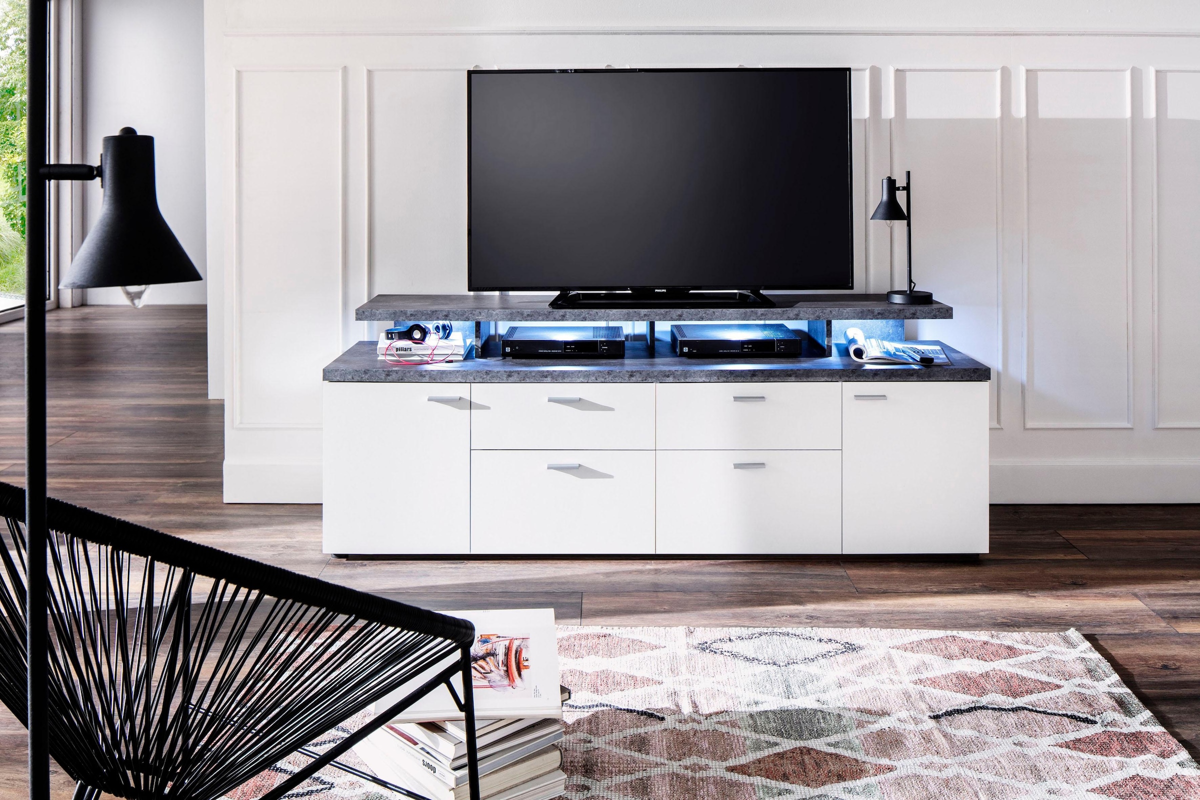 INOSIGN TV-Board "Messina", (1 St.), TV-Lowboard mit Türen, Schubladen & Fä günstig online kaufen