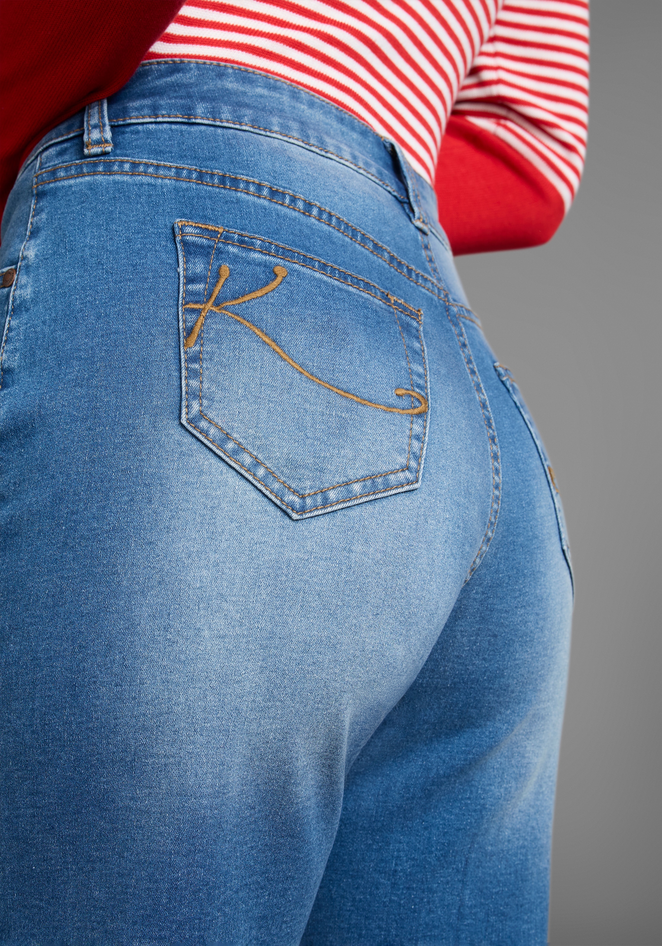 KangaROOS Jeansbermudas, High Waist