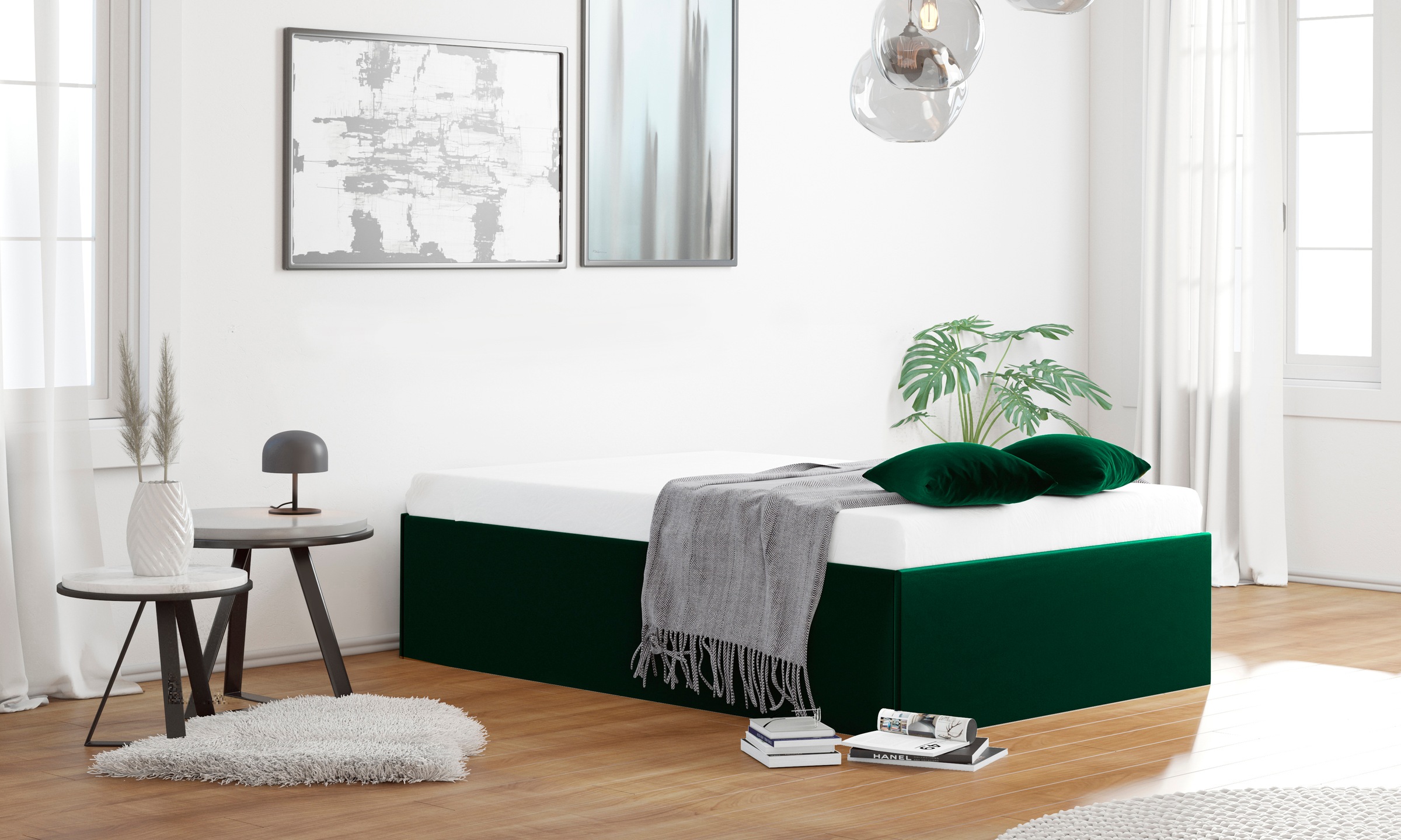 Westfalia Schlafkomfort Polsterbett Amrum, in Samtvelours günstig online kaufen