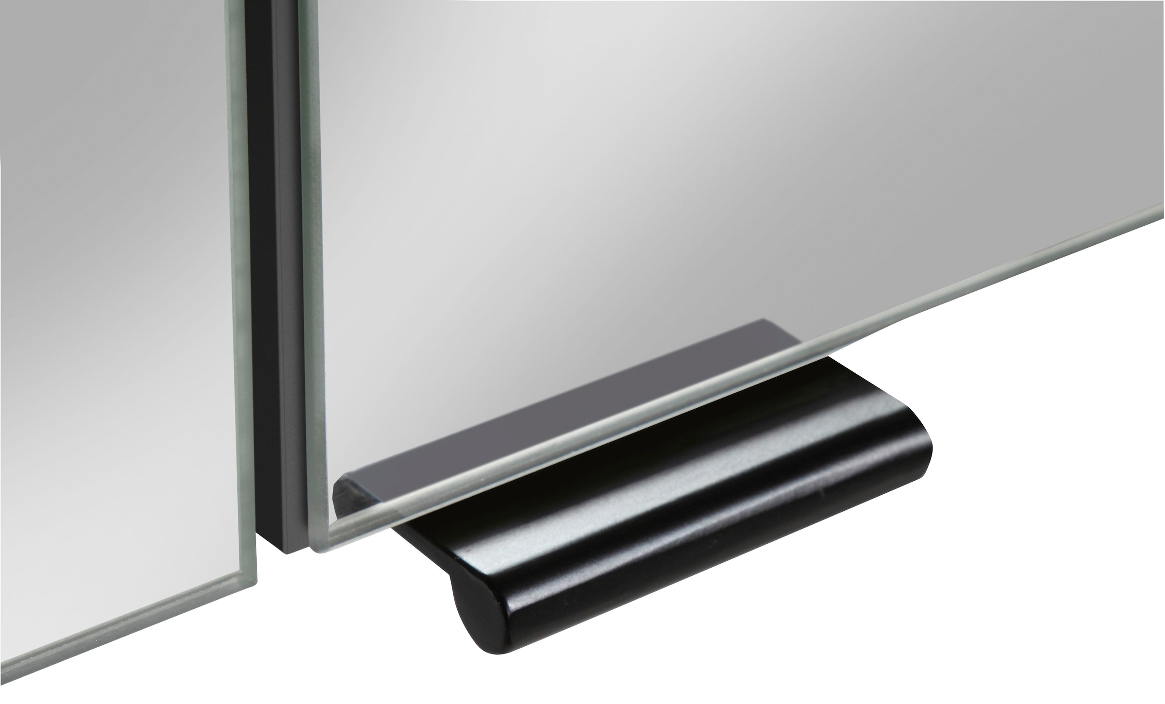 welltime Spiegelschrank »Trento, verschiedene Ausführungen und Farben«, Breite 80 cm, mit 3D-Effekt, Spiegeltüren, Inklusive LED-Beleuchtung