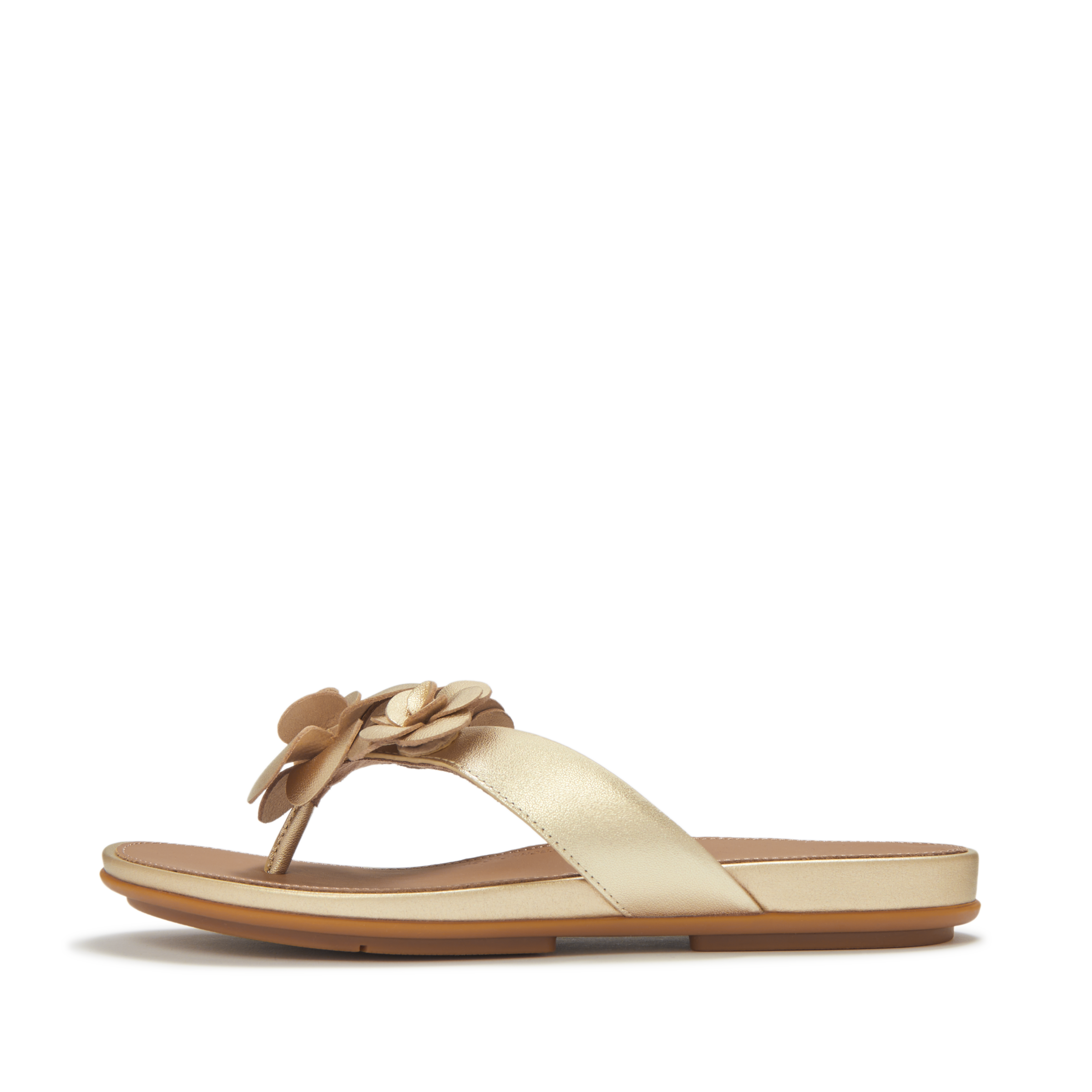 Fitflop Dianette »GRACIE FLOWER LEATHER FLIP-FLOPS«  Zehentrenner, Sommerschuh mit auffälliger Blüte