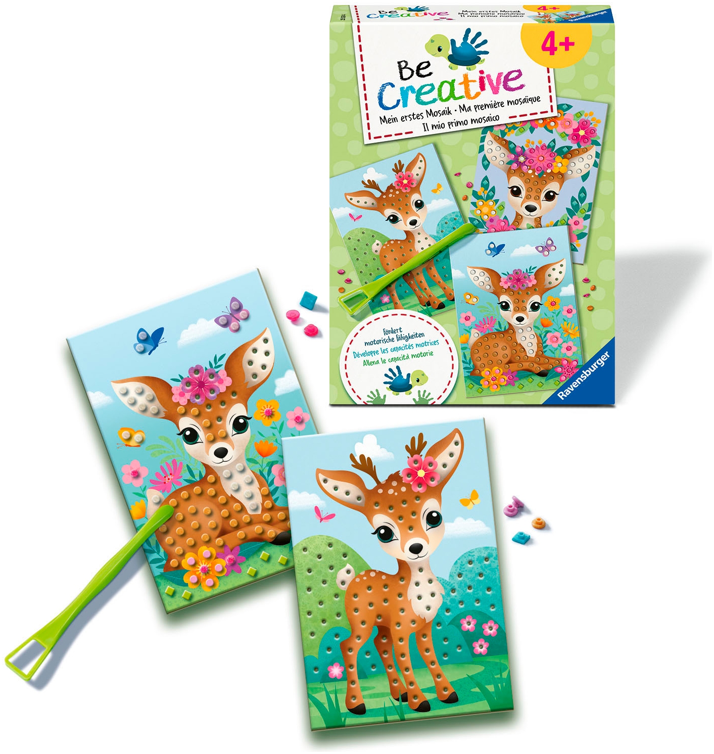 Ravensburger Kreativset »BeCreative Midi, Bastelset DIY Mosaik Mein Bambi«, Made in Europe