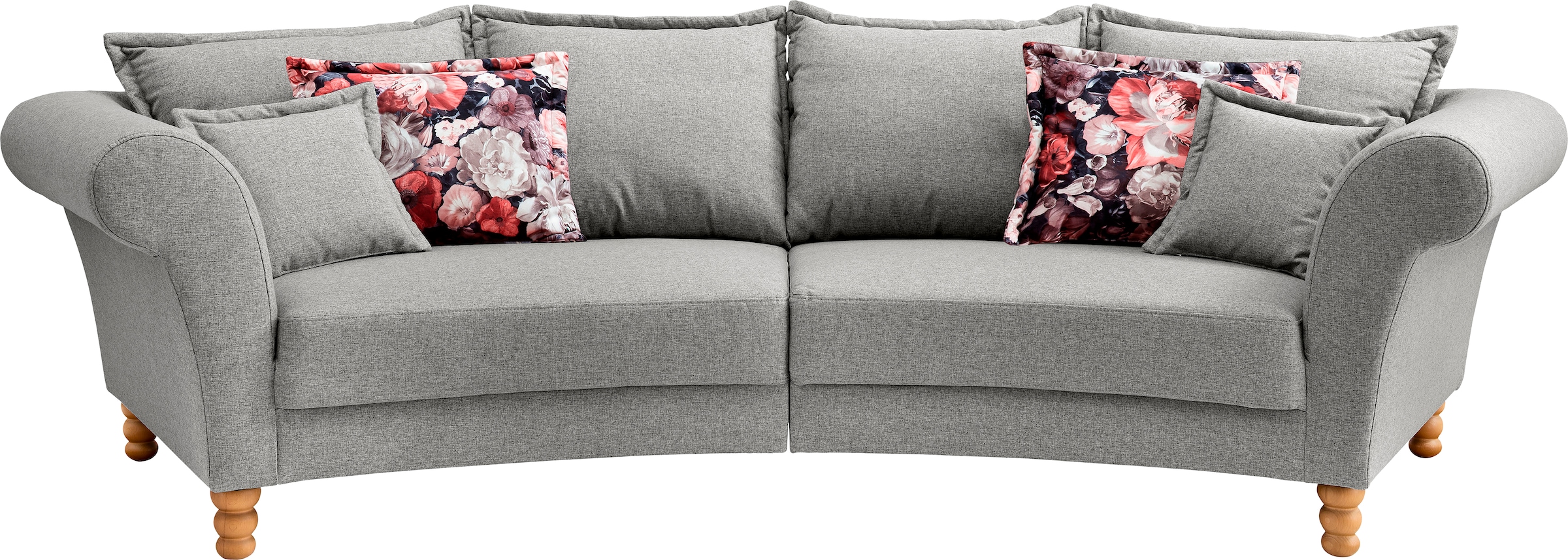 Home affaire Big-Sofa "Tassilo geschwungene Formensprache, bequem, Mega Sof günstig online kaufen