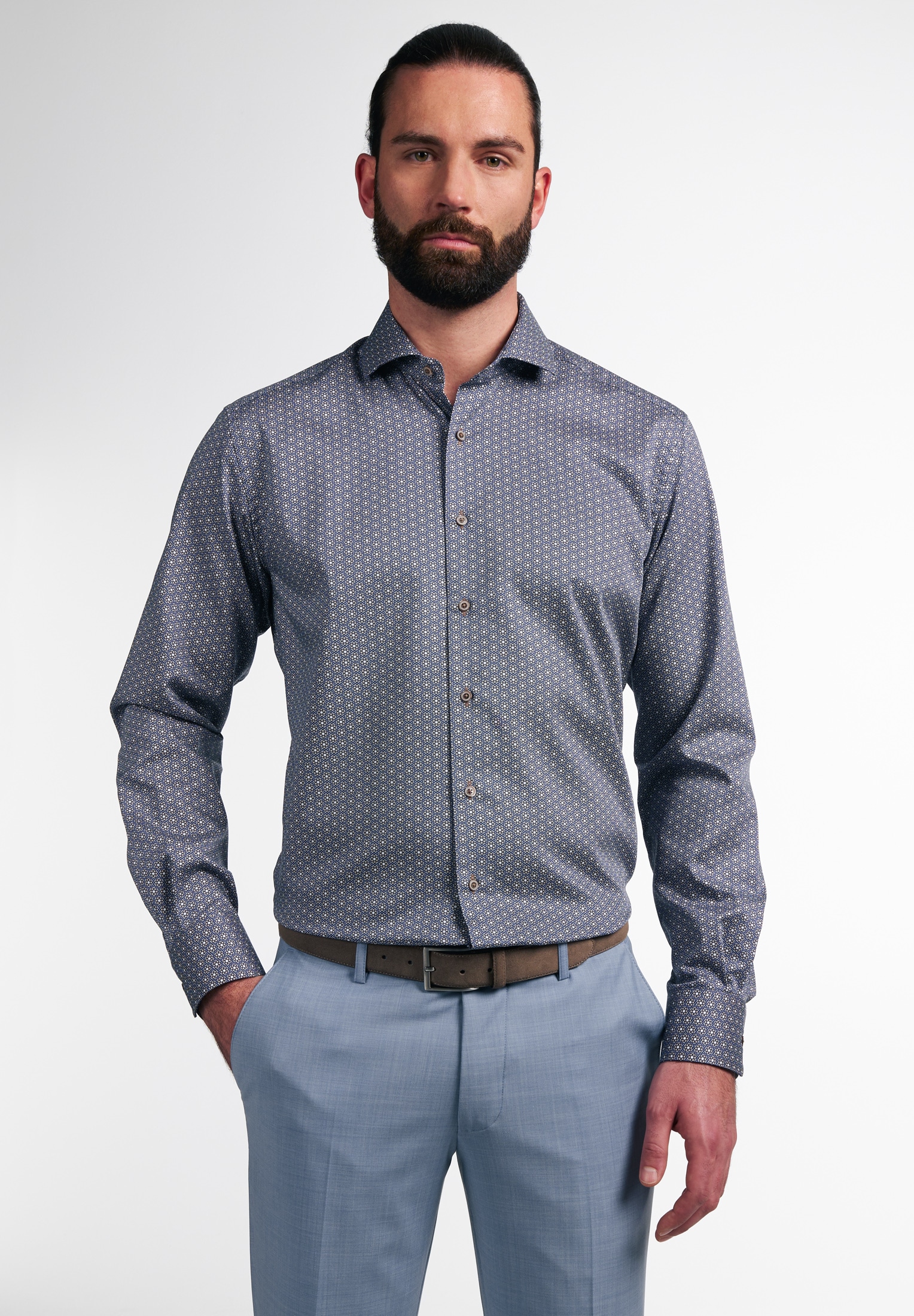 Eterna Langarmhemd "MODERN FIT" NON IRON (bügelfrei) günstig online kaufen