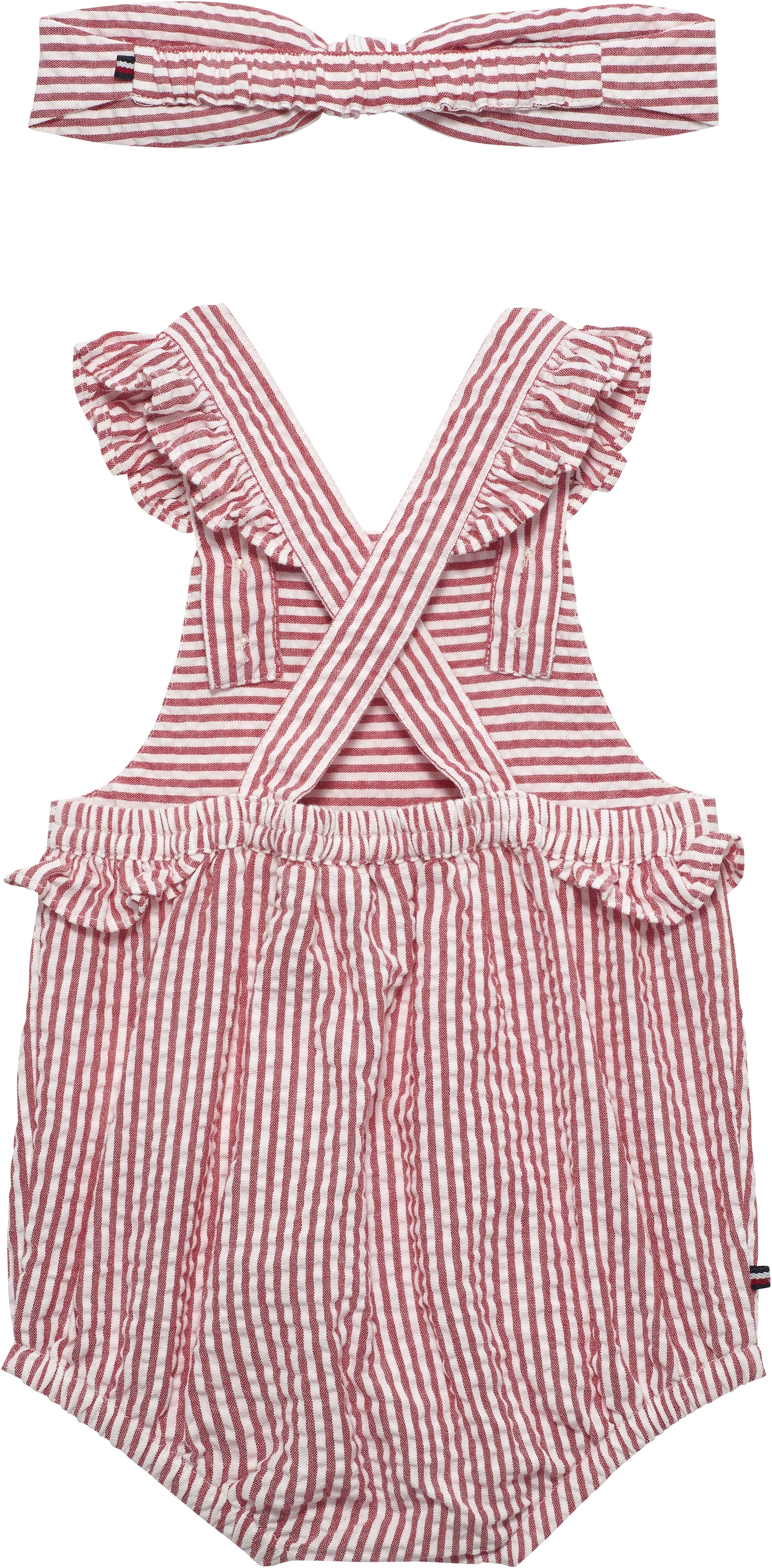 Tommy Hilfiger Neugeborenen-Geschenkset »SEERSUCKER SHORTY SET« Set, 2, 2 niedliches Set für Babys, reine Baumwolle