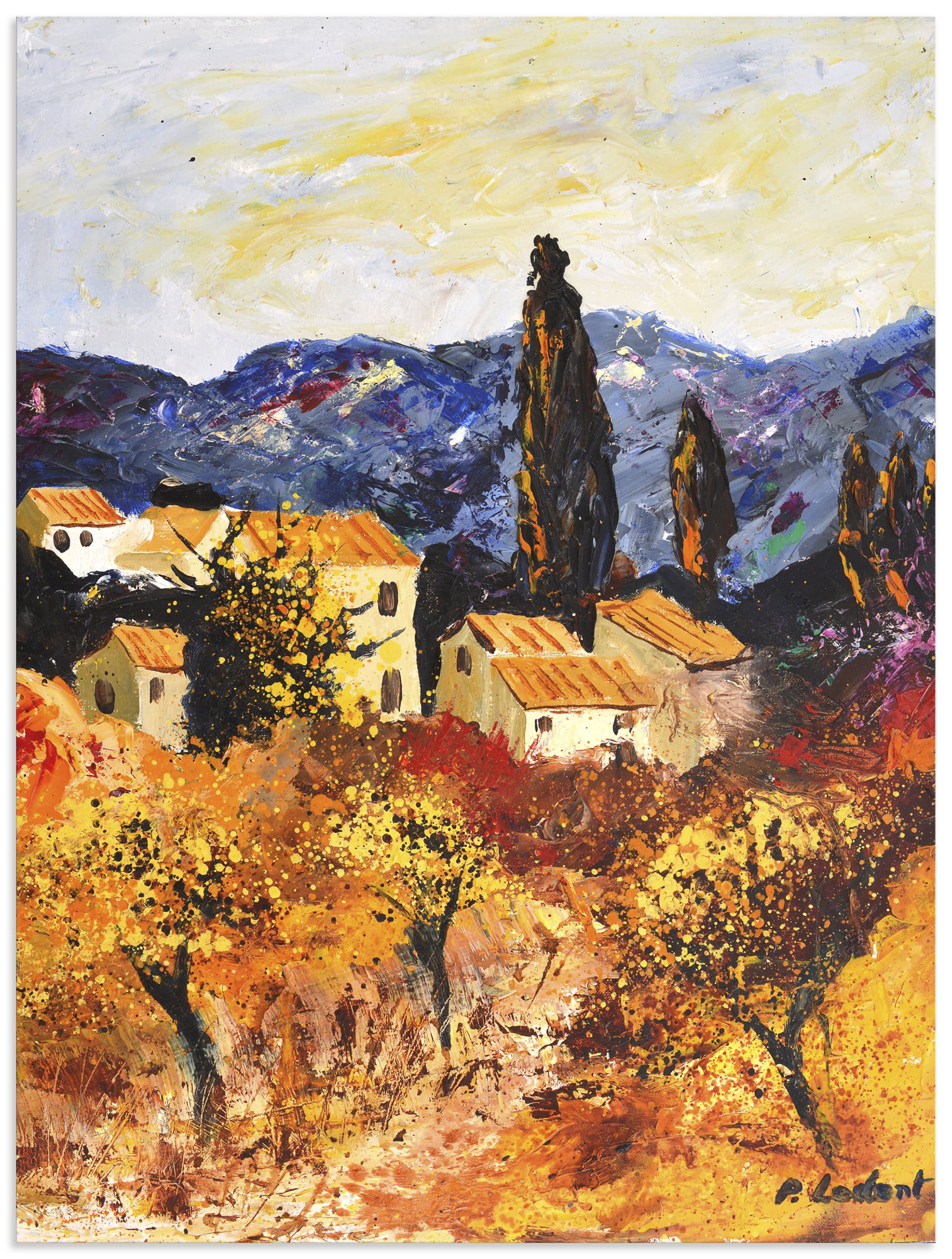 Artland Wandbild "Summer in Provence" Gartenbilder 1 Stk. tlg. als Alubild, Leinwandbild, Poster, Wandaufkleber in verschied. Größen