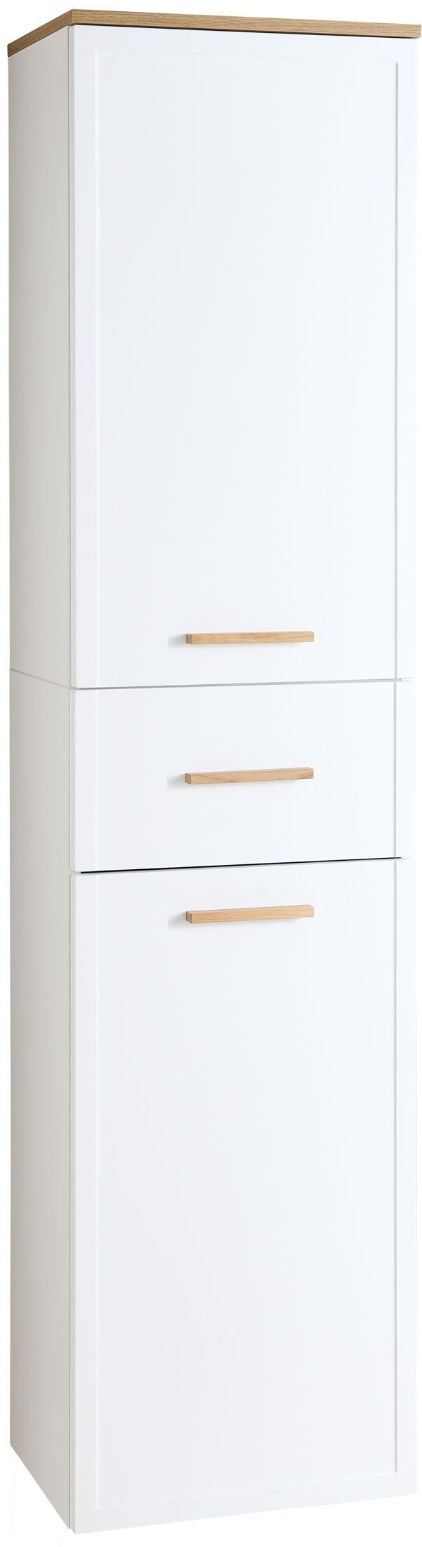 Saphir Hochschrank "mit Soft-Close und 4 Glaseinlegeböden"