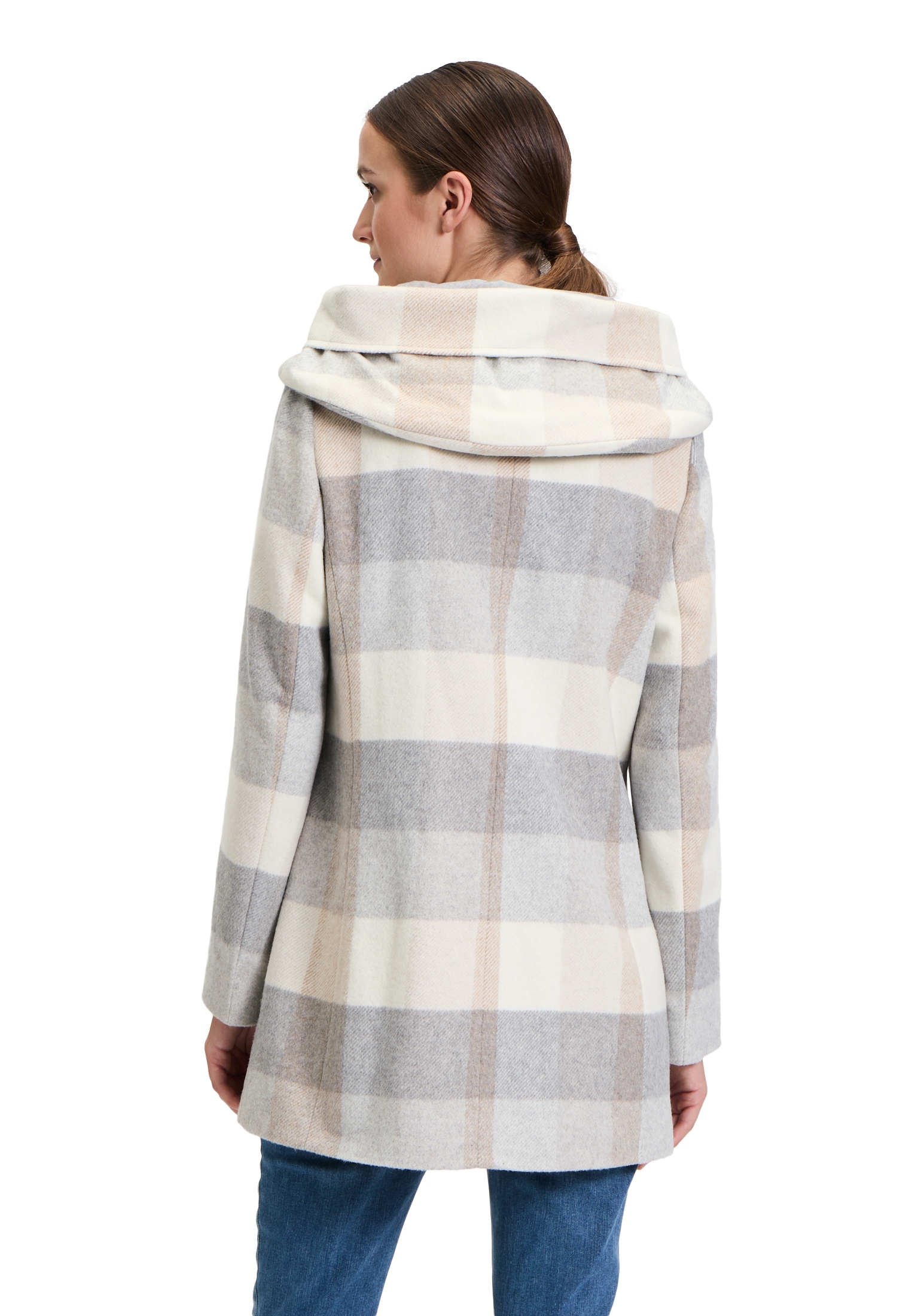 Amber & June Kurzjacke »Amber & June Damen Kurzmantel mit Kapuze«, mit Kapuze