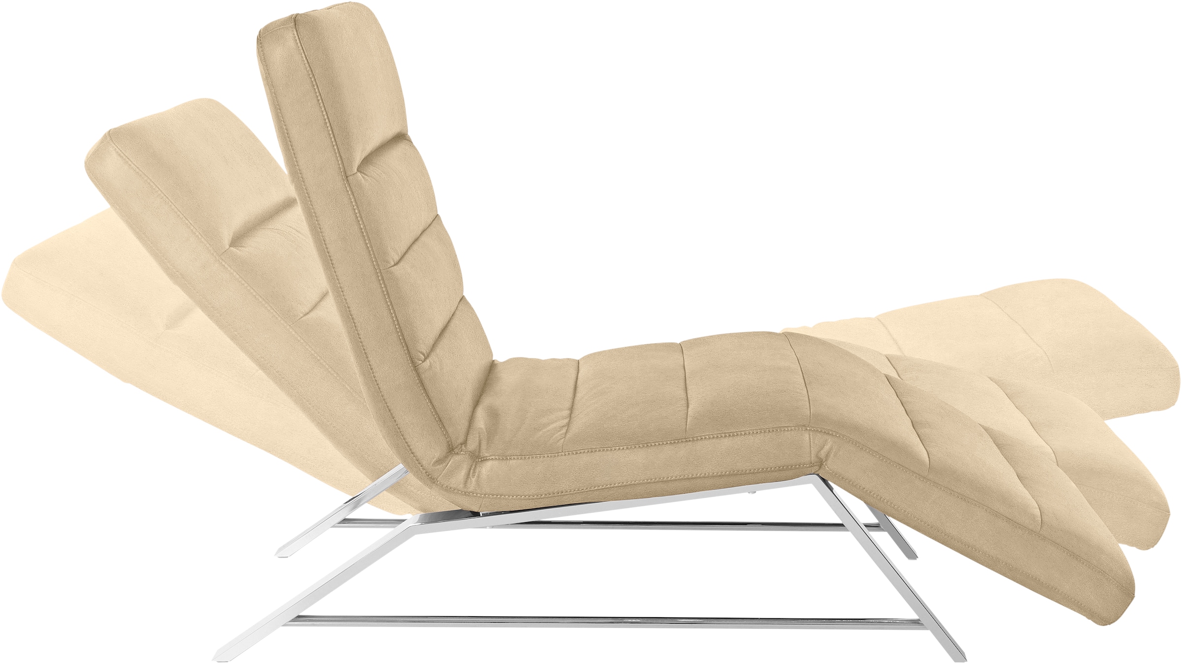 W.SCHILLIG Relaxliege »daily dreams« Funktionsliege wahlweise mit Motor, Gestell Chrom, Breite 65 cm