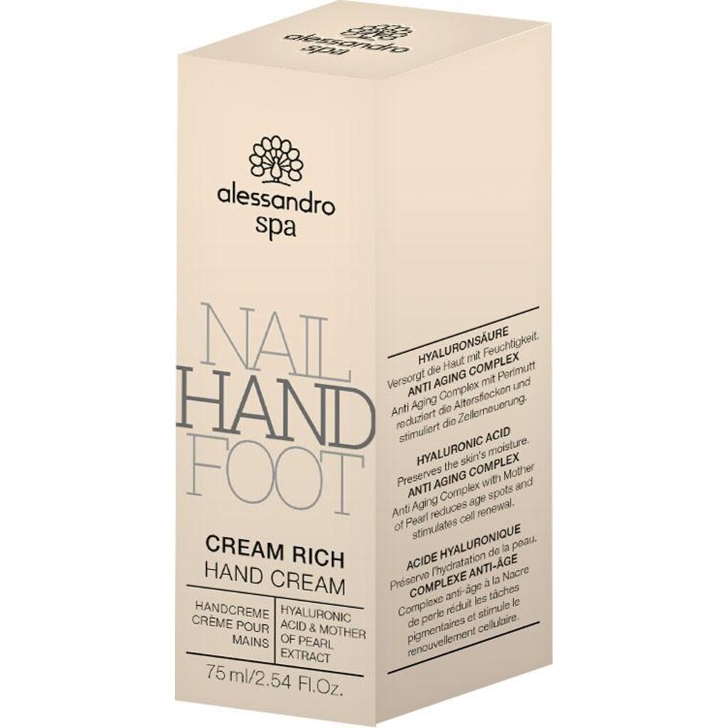 alessandro international Handcreme »SPA CREAM RICH«