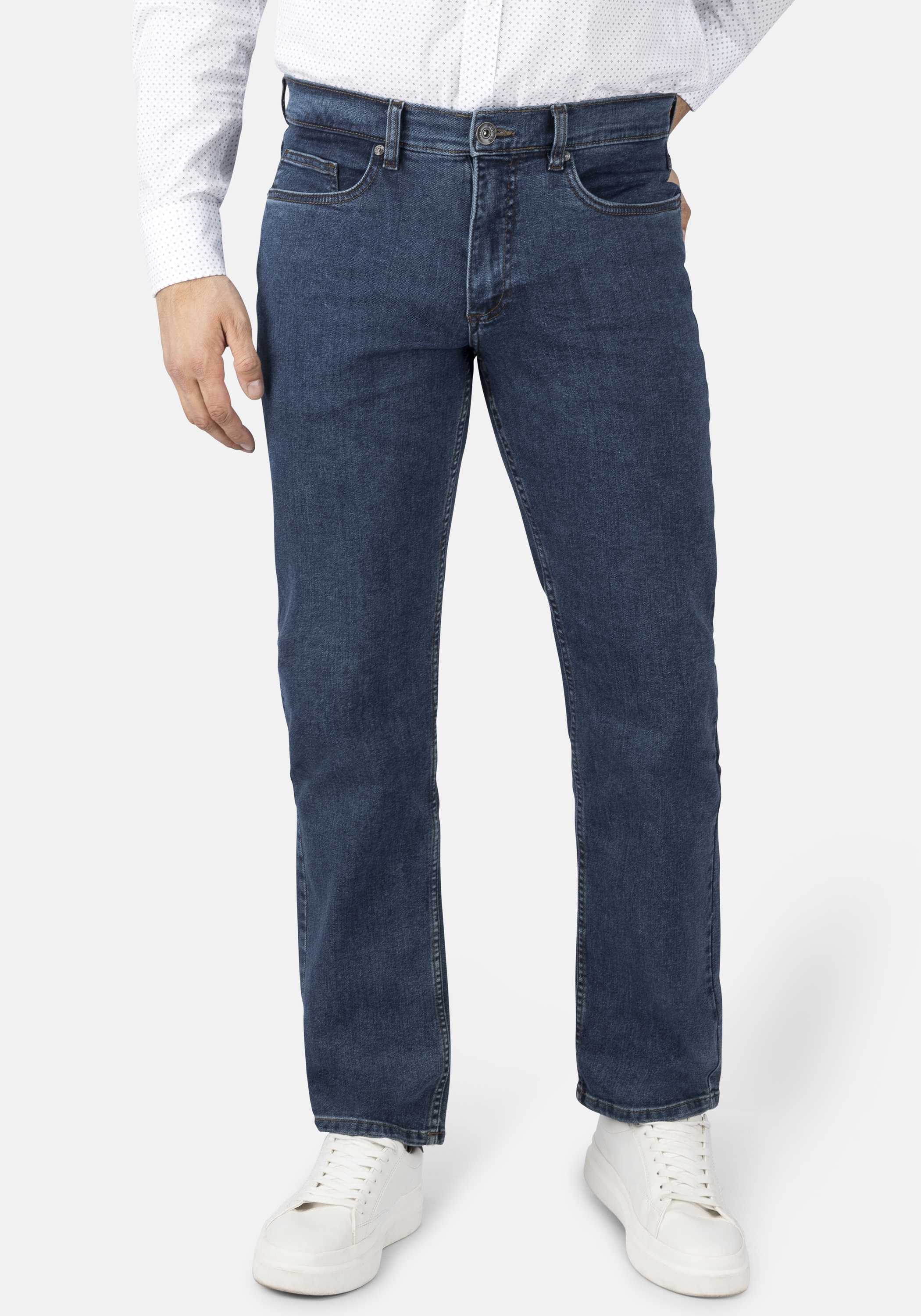 Stooker Men "Frisco Denim Straight Fit Jeans" Straight Fit Casual Clean Wash Twill Coloured Comfort Flex für Herren