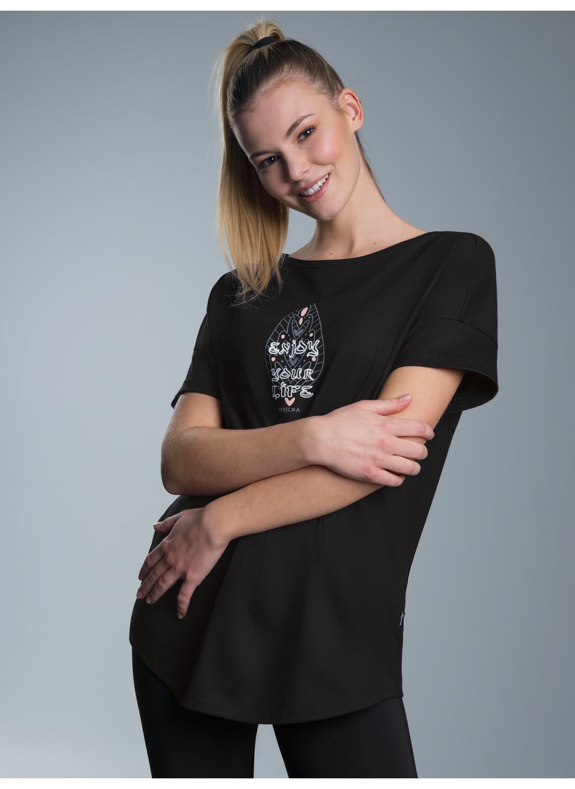 Trigema T-Shirt "TRIGEMA Oversized T-Shirt mit Printmotiven" 1 Stk. tlg. günstig online kaufen