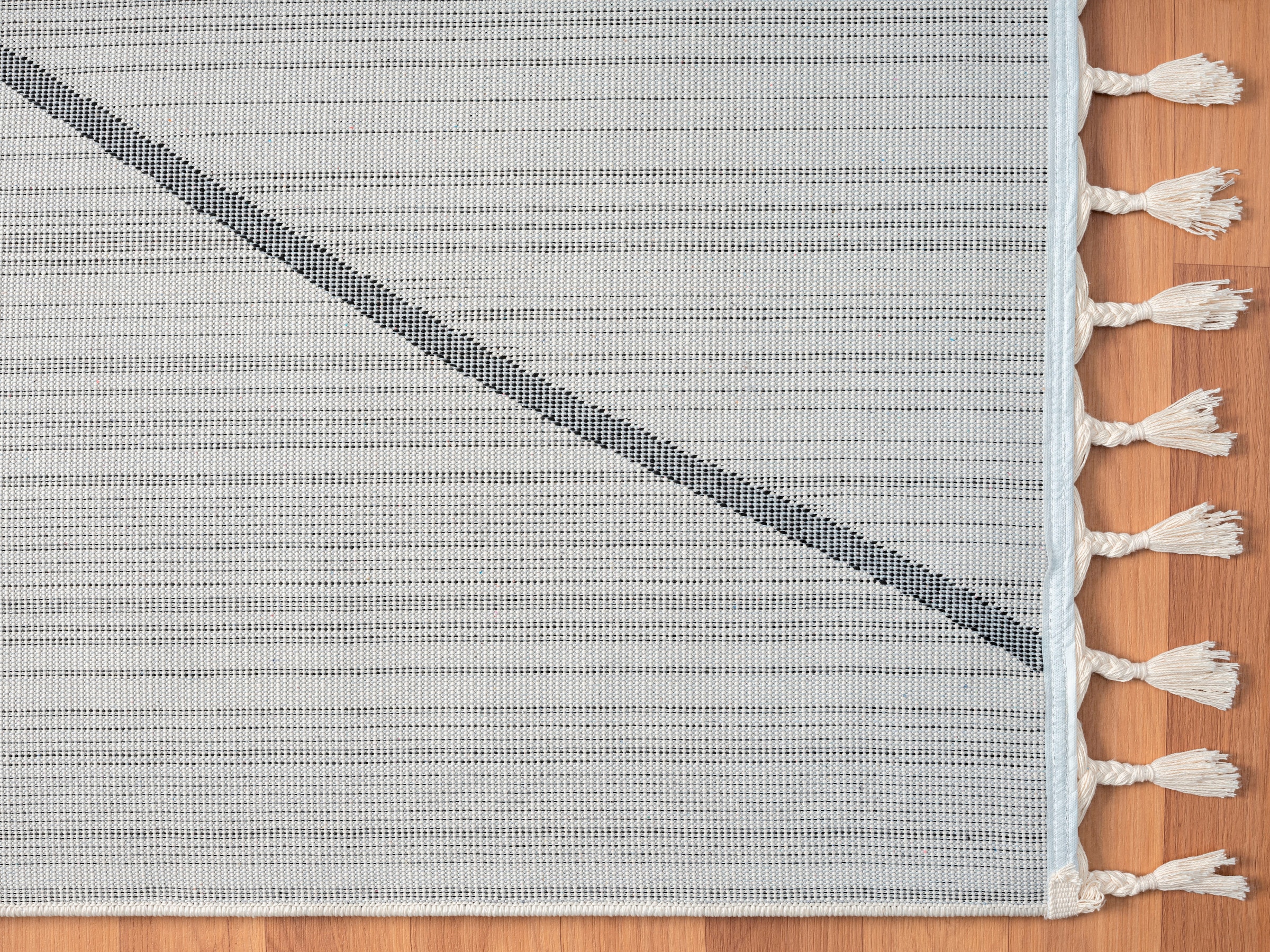 Myflair Möbel & Accessoires Hochflor-Teppich »Moroccan Signature«, rechteckig, 24 mm Höhe, modern, marokkanisches Design, Rauten Muster, weich, mit Fransen