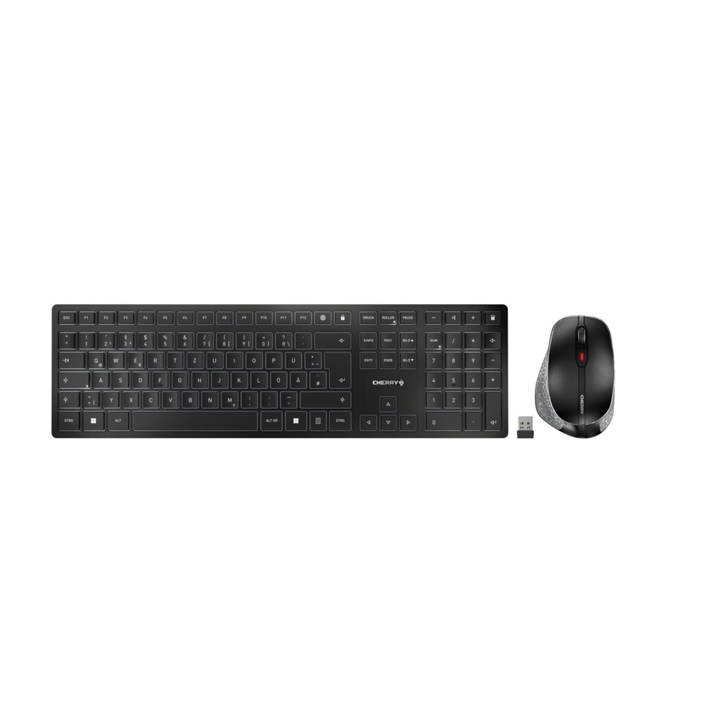 Cherry Tastatur- und Maus-Set »DW 9500 SLIM«, (Set)