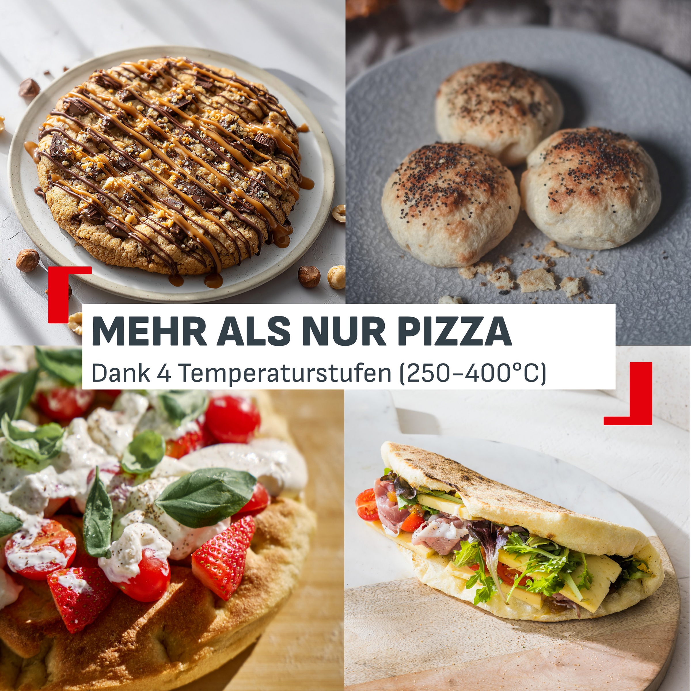 Tefal Pizzaofen »Pizza Pronto« 4 Temperaturstufen (250–400°C), automatischer Drehstein, Pizzaschieber