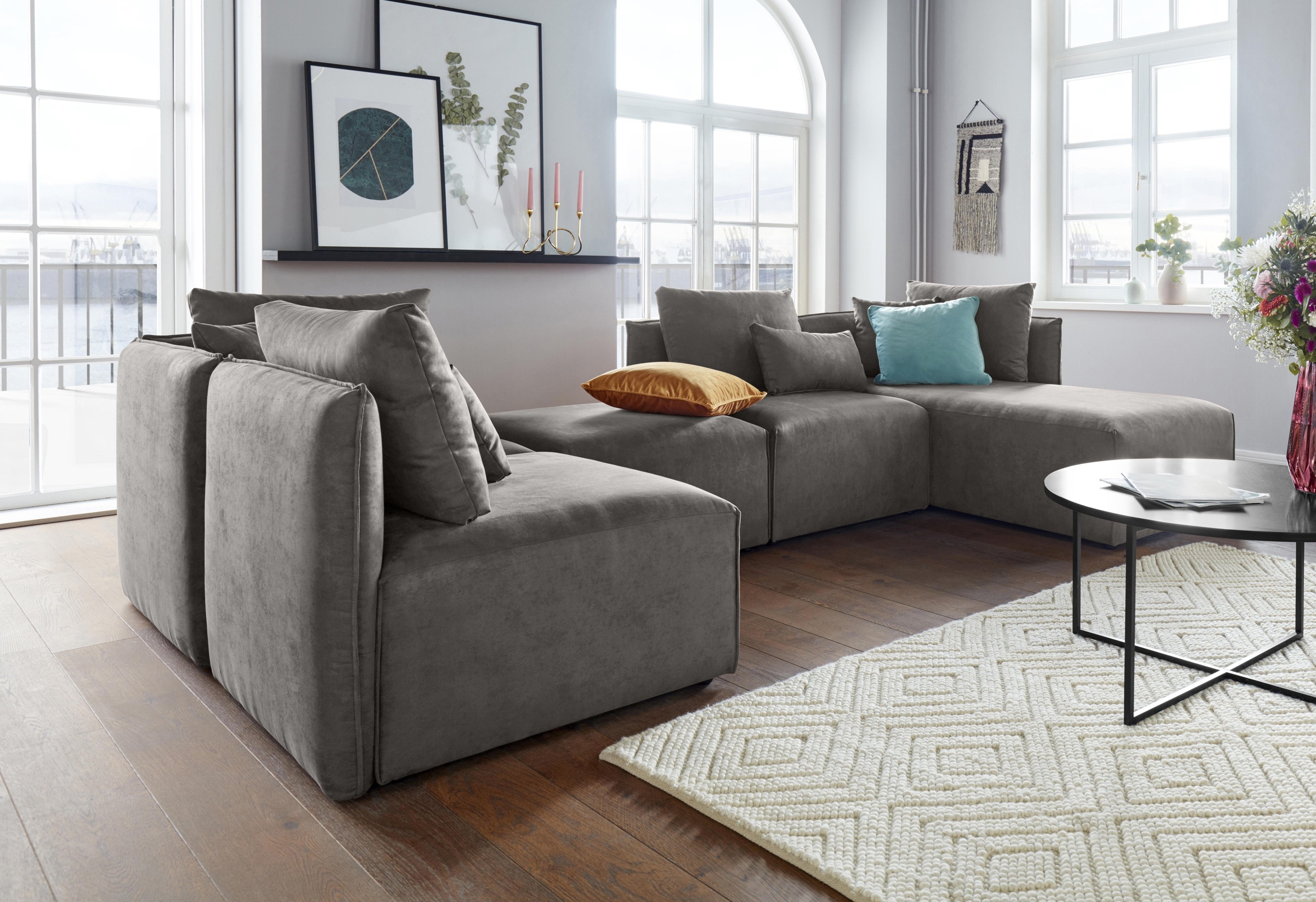 OTTO home Polsterhocker "Nöre" Modul - zum Zusammenstellen; in vielen Bezug günstig online kaufen