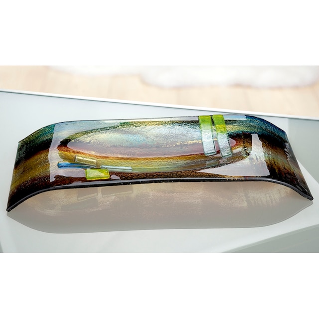 GILDE GLAS art Dekoschale »Schale Campo, rechteckig«, (1 St.), aus Glas,  mundgeblasen, dekorativ im Esszimmer & Wohnzimmer kaufen | BAUR