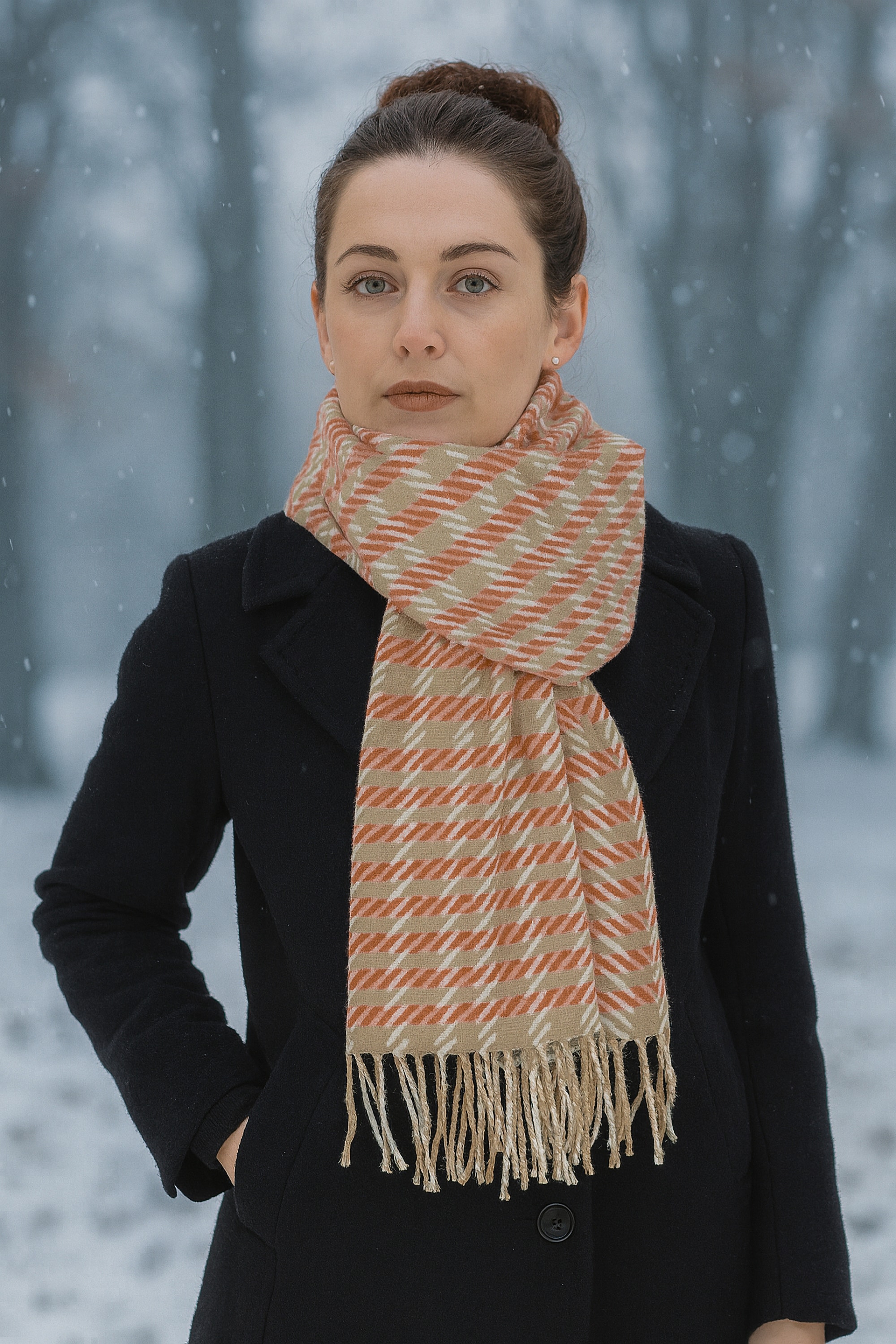 COLLEZIONE ALESSANDRO Wollschal »Inverno«, Made in Italy, mit modernem Karo