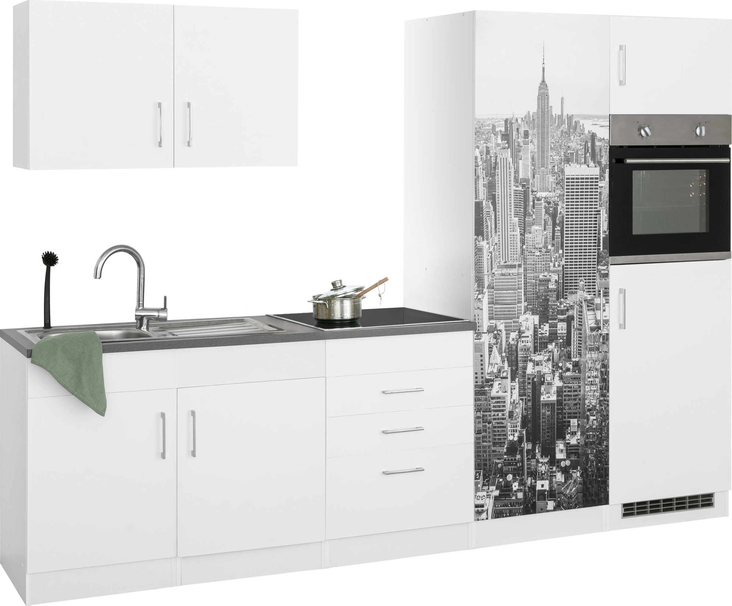 KOCHSTATION Küchenzeile "KS-Paris – Küchen mit einzigartigen Fotomotiven au günstig online kaufen
