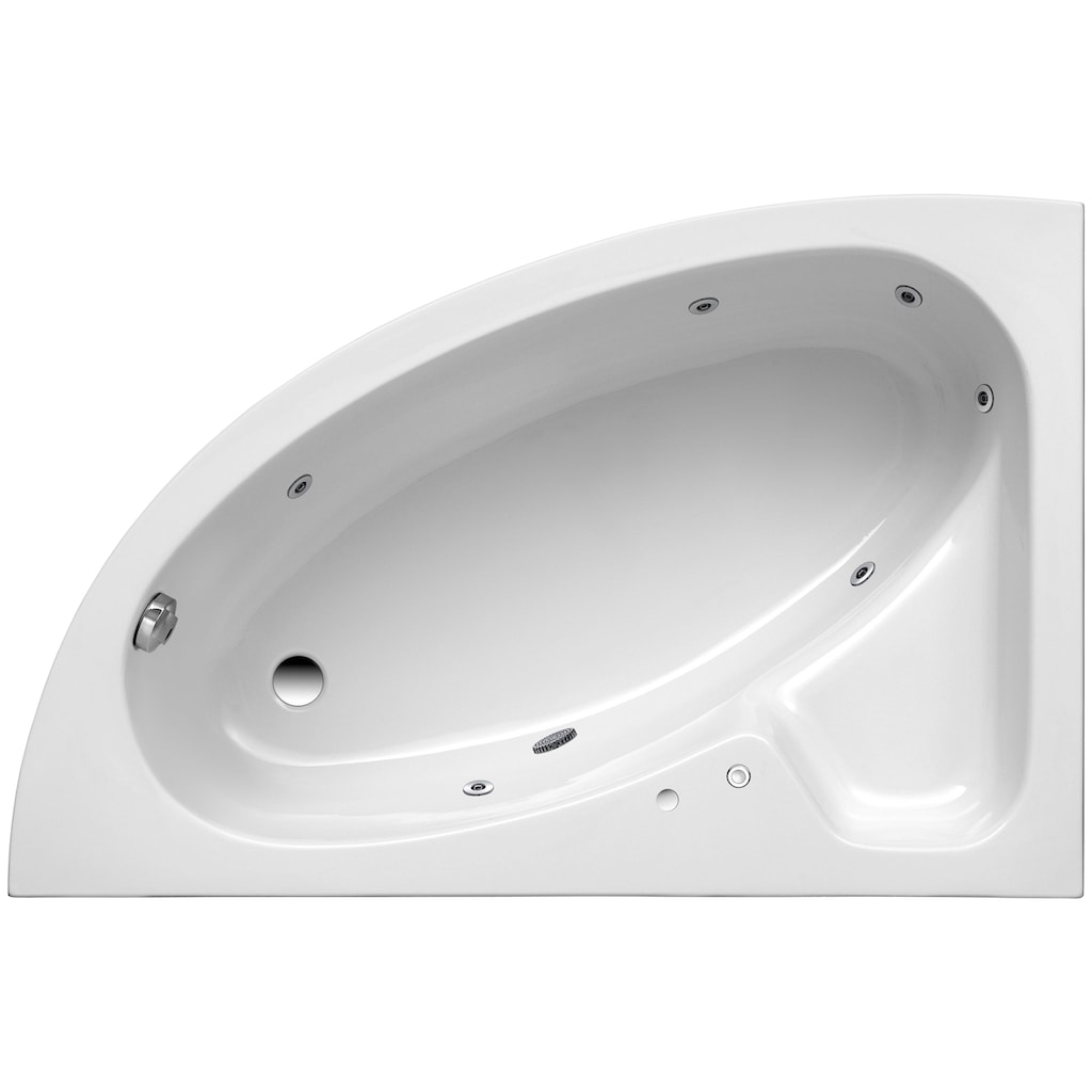 OTTOFOND Whirlpool-Badewanne »Salinas A«, (Komplett-Set, 3 tlg.)