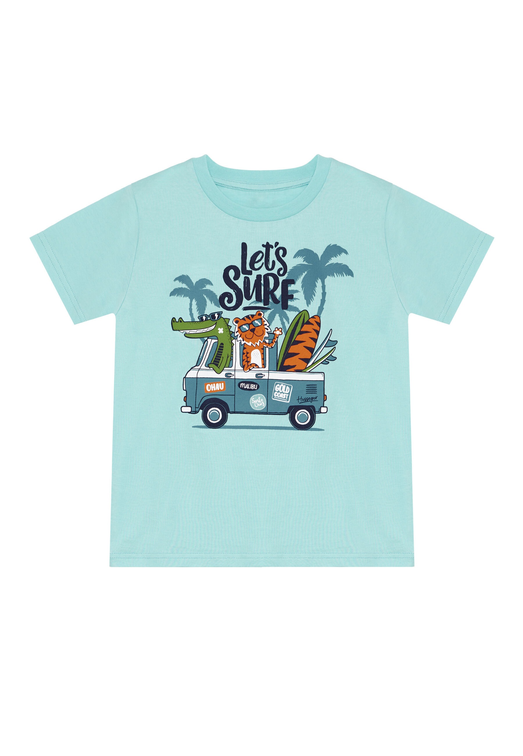 Denokids Hausanzug »Lets Surf«, (2 tlg.), mit Tier-Druck