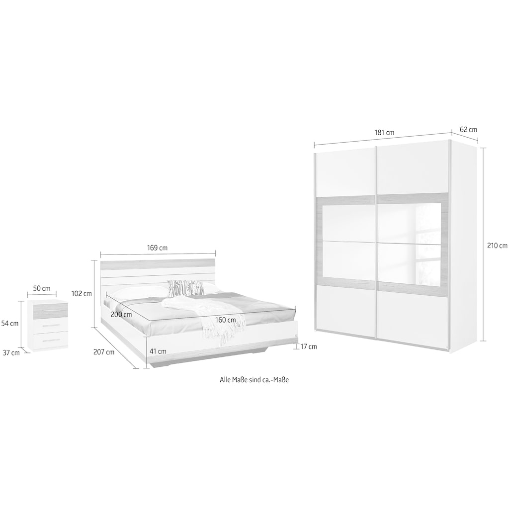 rauch Schlafzimmer-Set »Tarragona«, (Set, 4 St.)