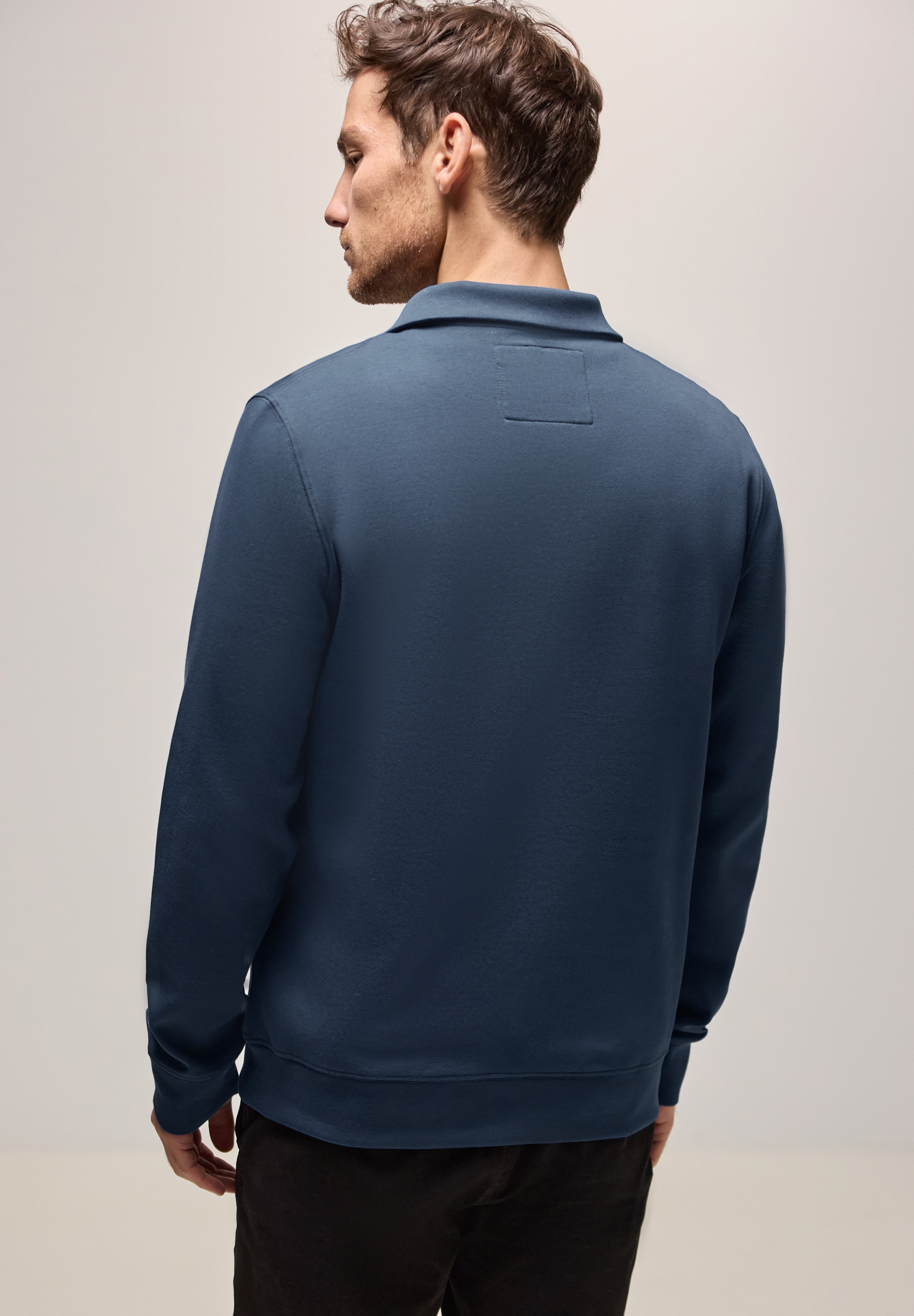 STREET ONE MEN Sweatshirt, im soften Baumwoll-Mix