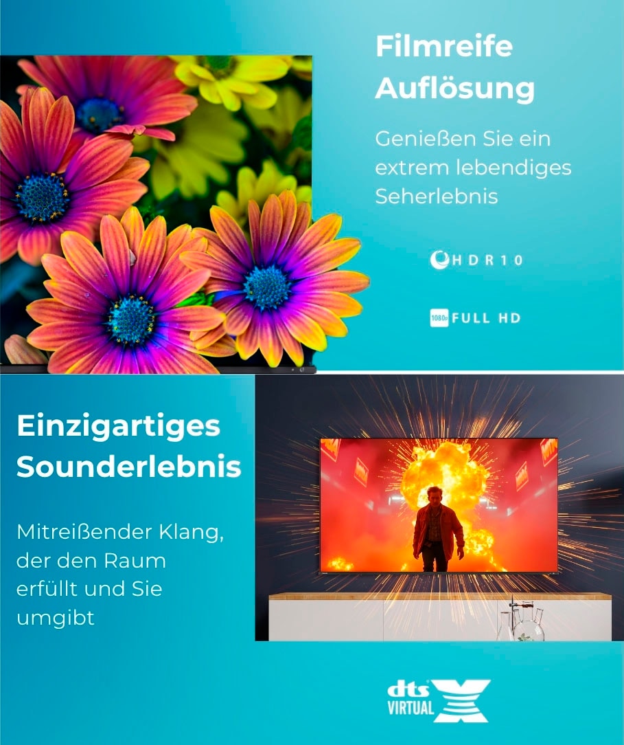 Toshiba DLED-Fernseher »40LV2F63DA« 100 cm/40 ″ Full HD Smart-TV