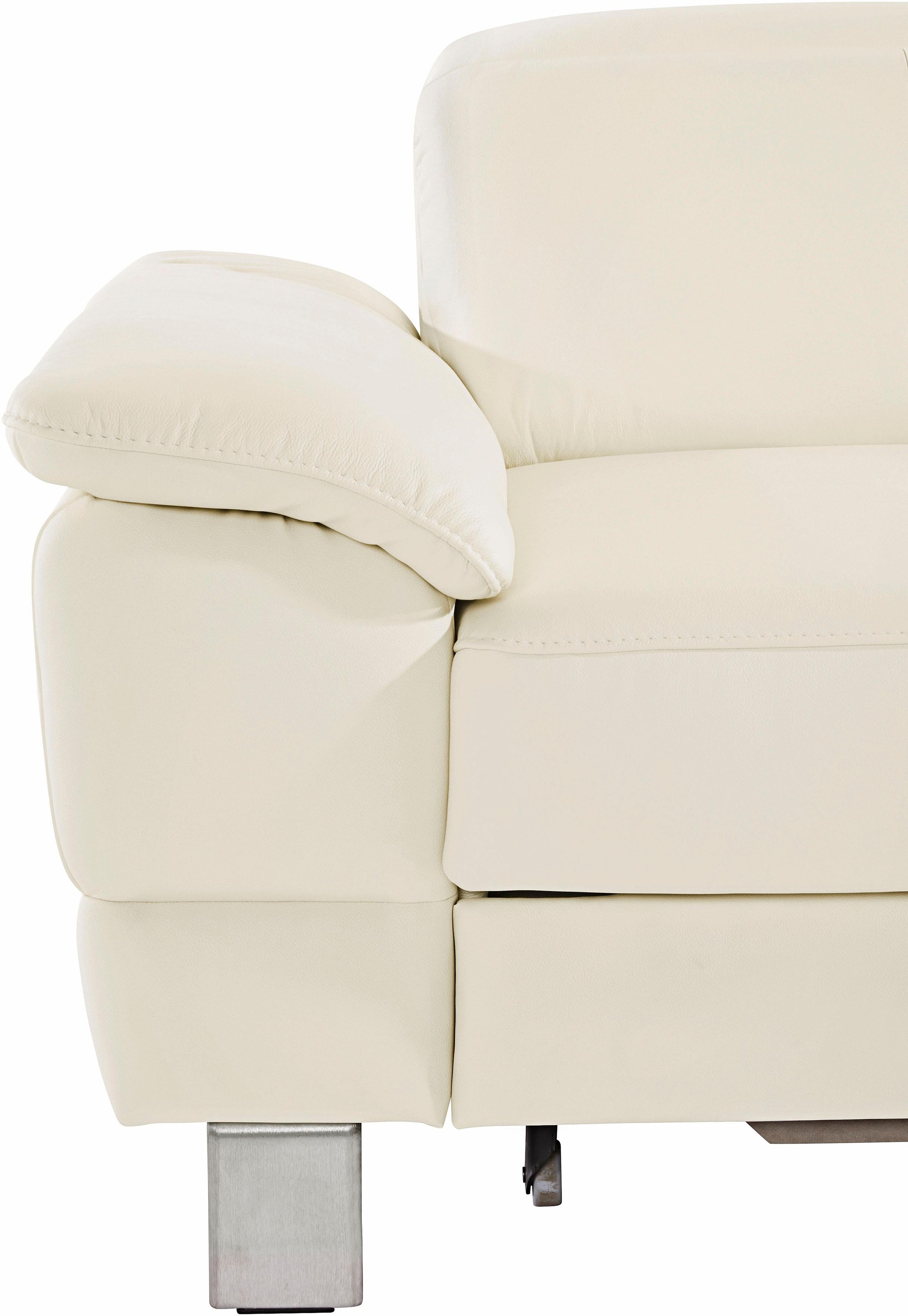 exxpo - sofa fashion Ecksofa »Mantua, L-Form«, mit Kopf- bzw. Rückenverstellung, Bettfunktion u. Bettkasten